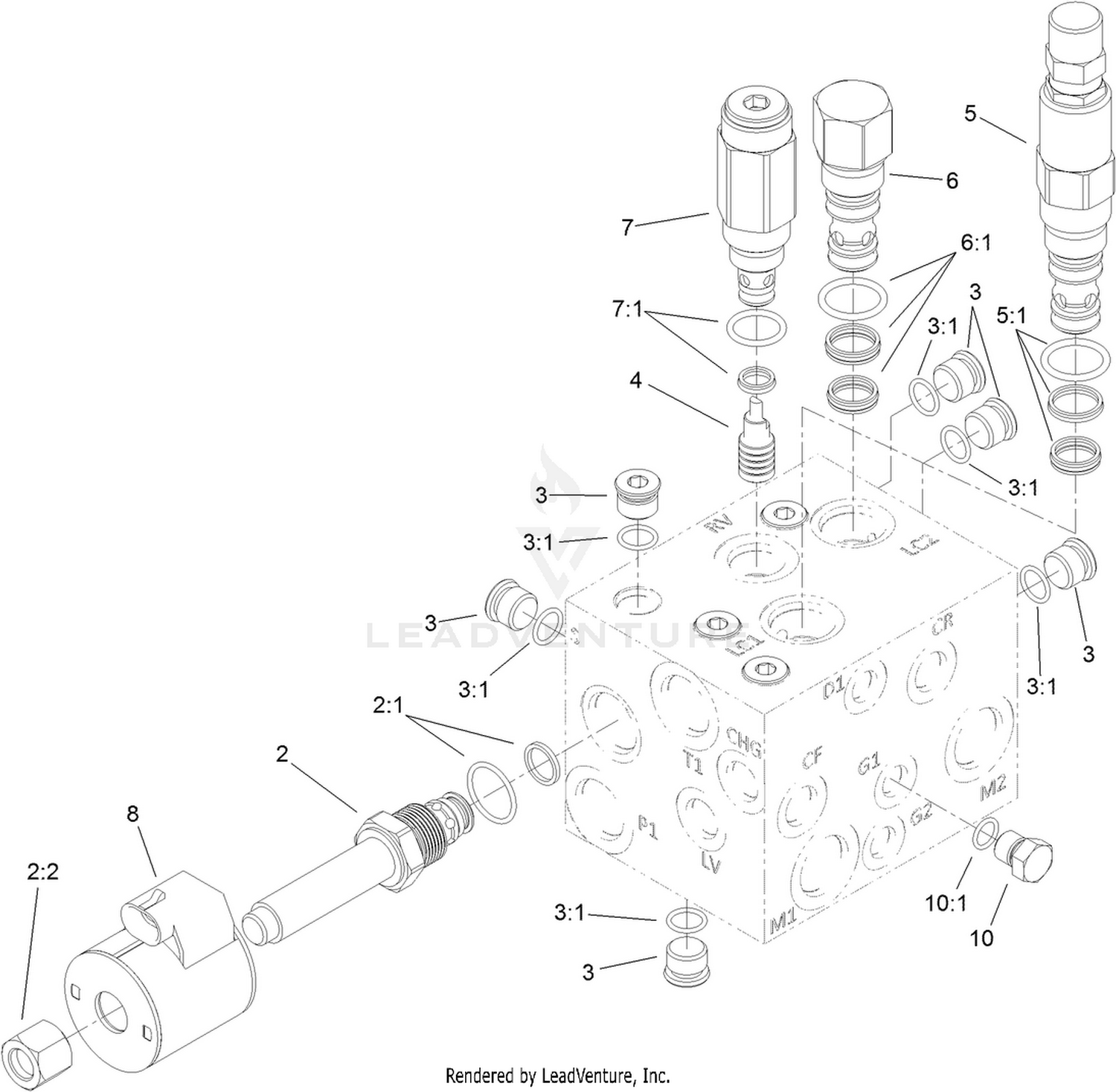 Hydraulic Manifold Assembly No. 121-3570