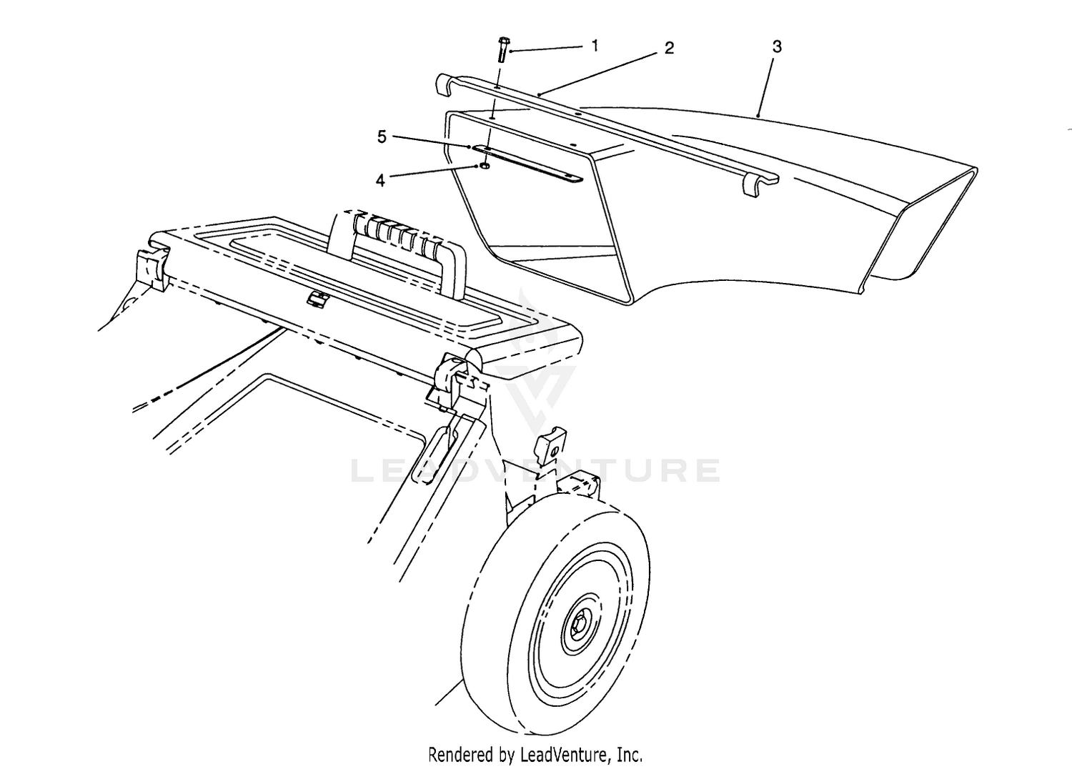 Side Discharge Chute Model No. 59112 (optional)