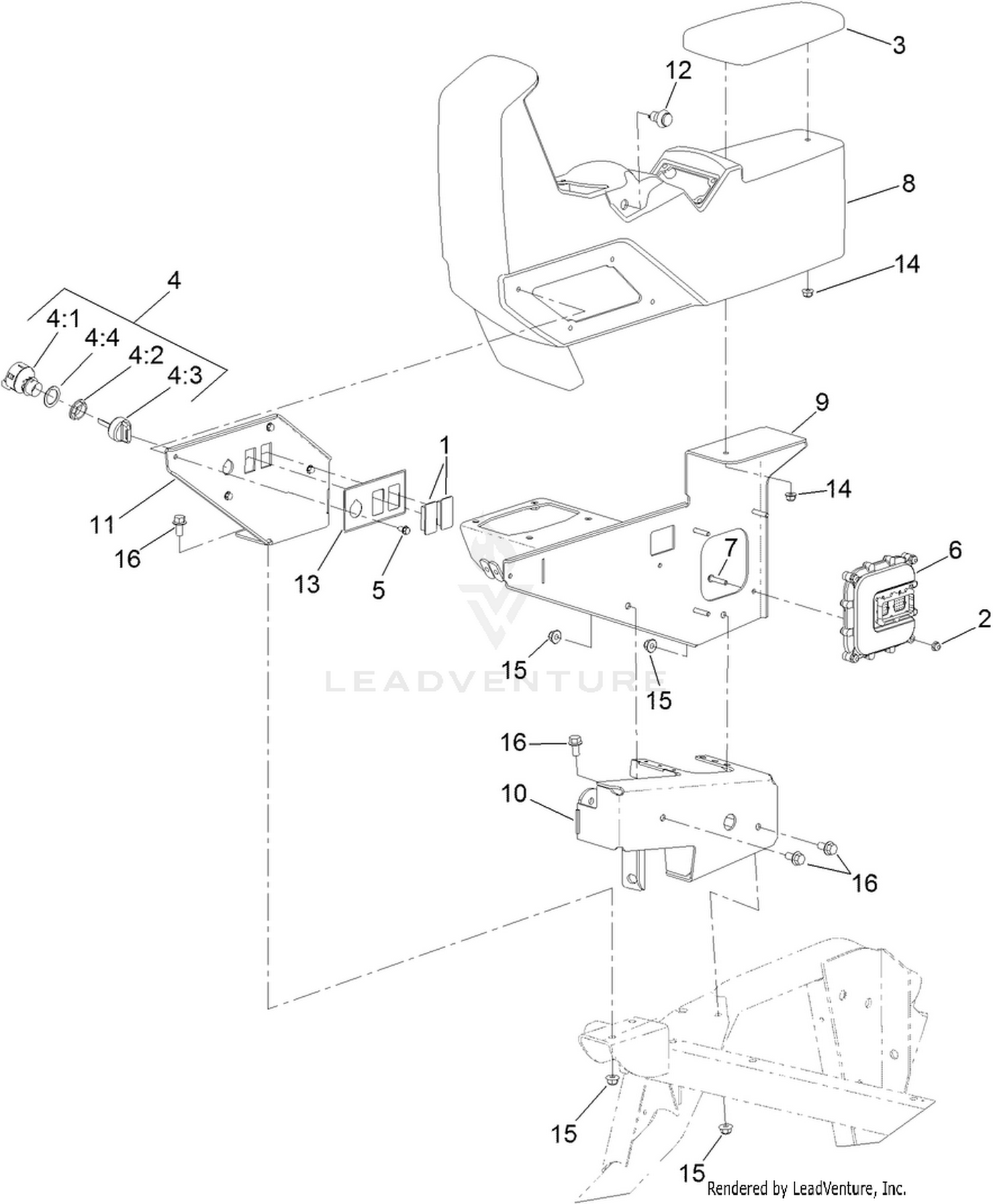 Console and Controller Assembly