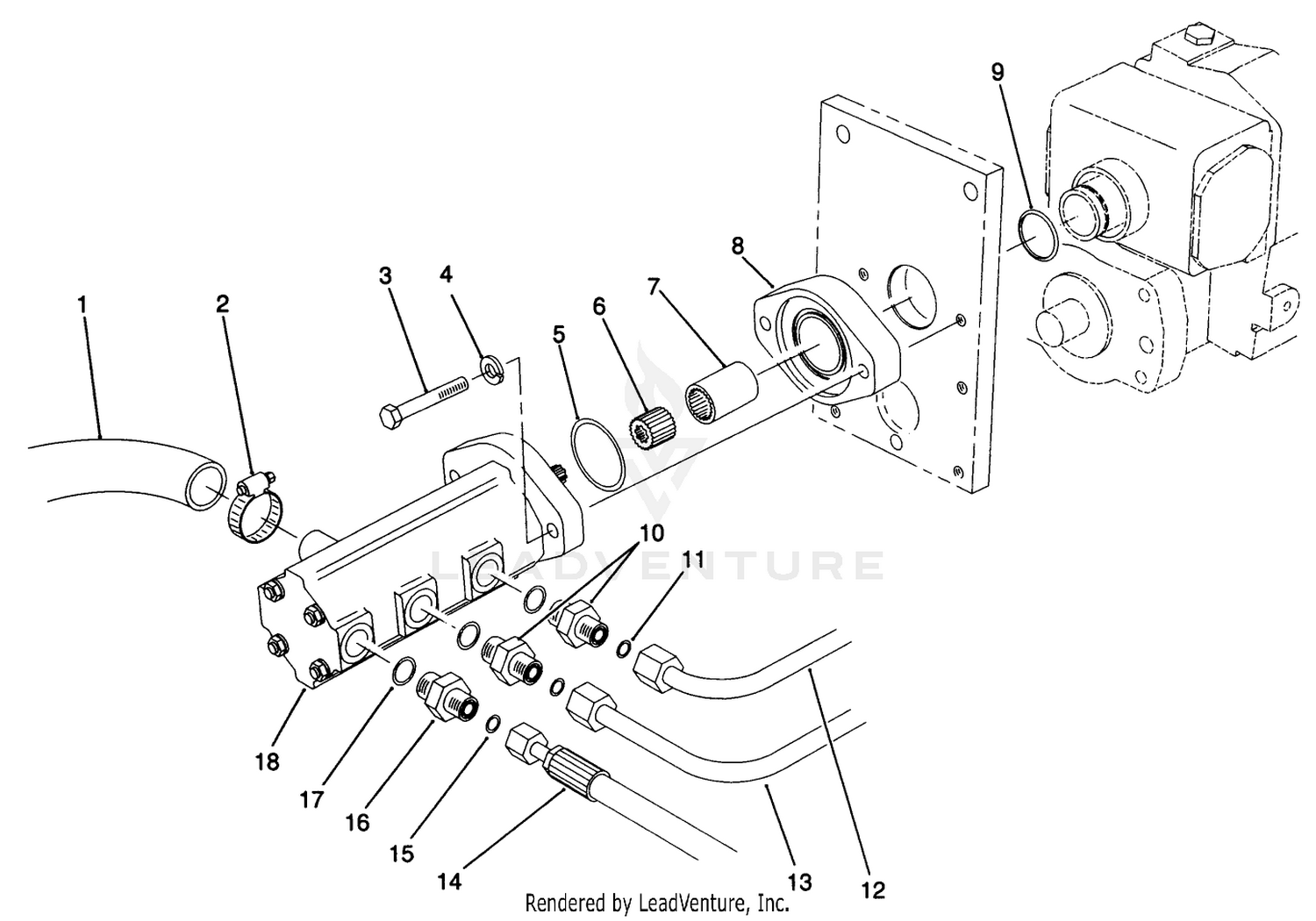 Gear Pump Installation Assembly