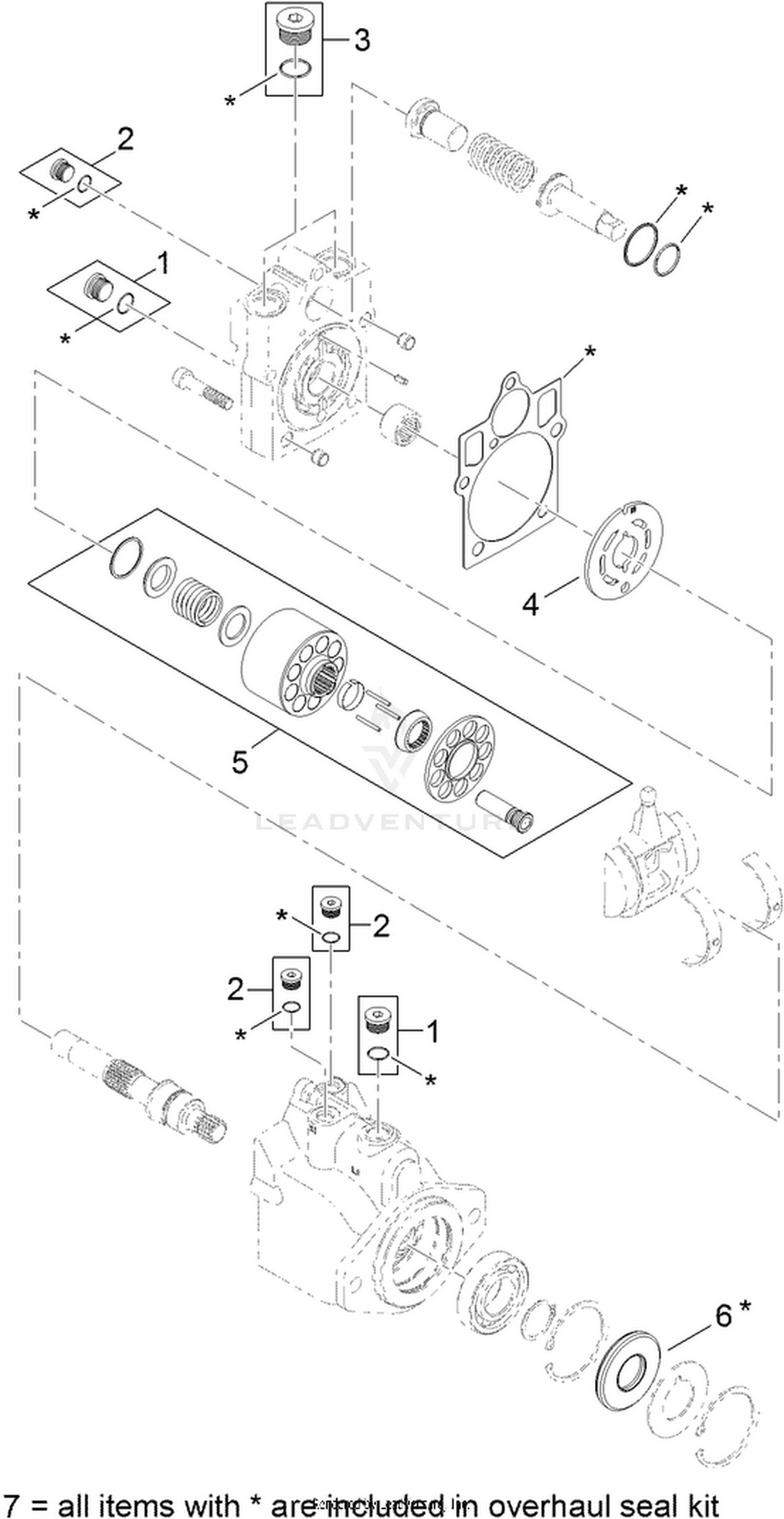 Hydraulic Piston Motor Assembly No. 121-3100