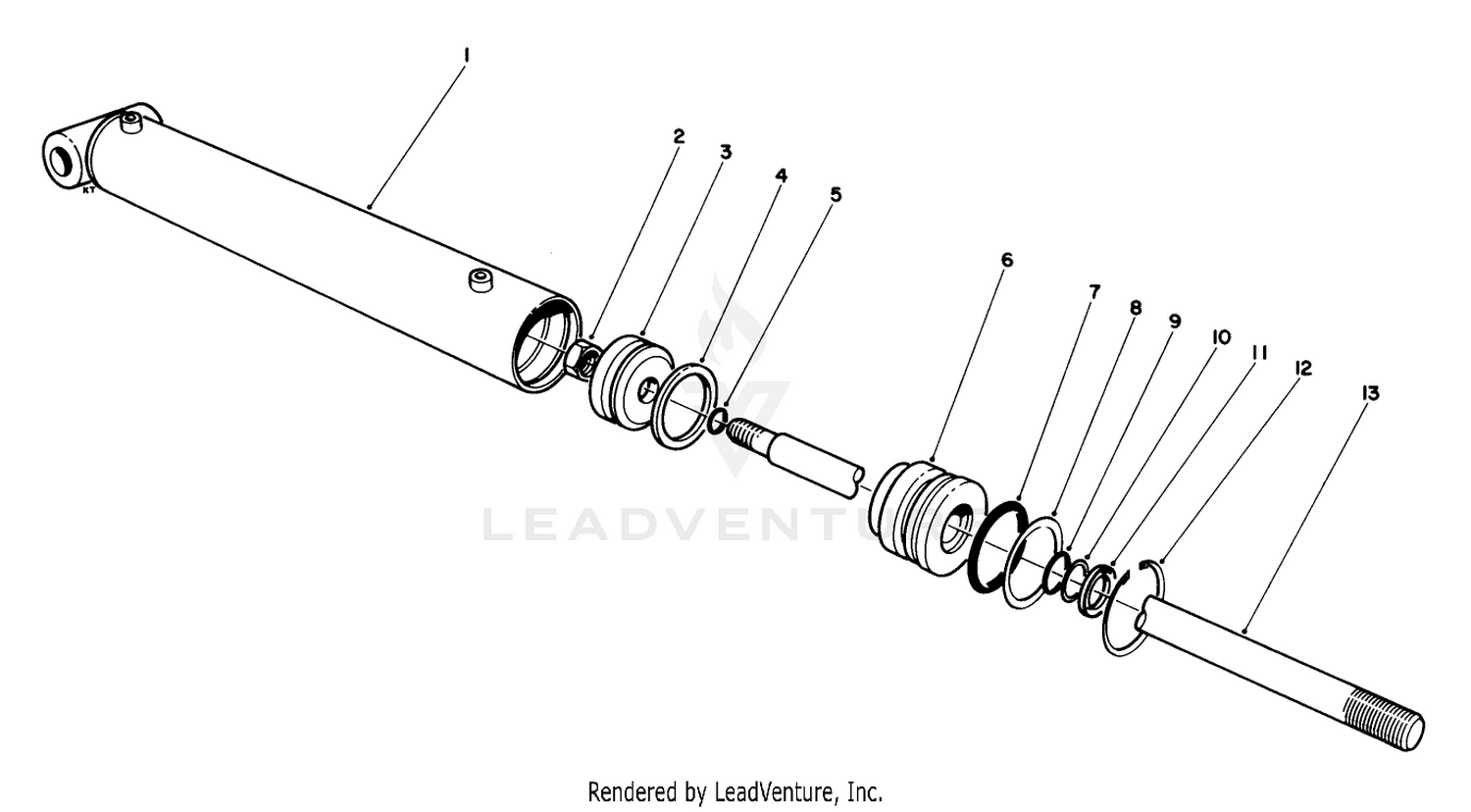 Hydraulic Lift Cylinder No. 54-0150