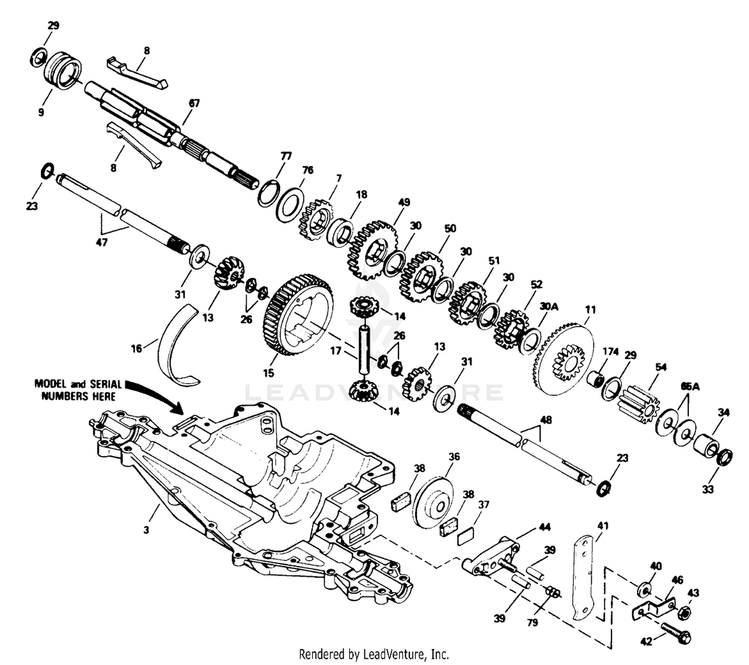 Peerless Transaxle Model No. 915-020 (cont.)