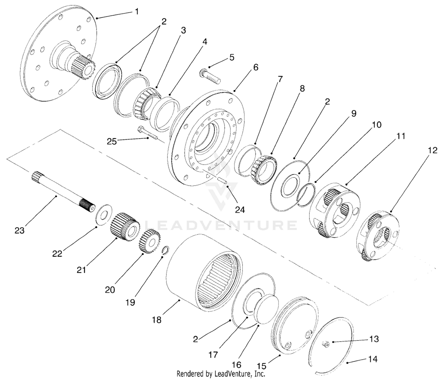 Planetary Drive Assembly No. 92-7415
