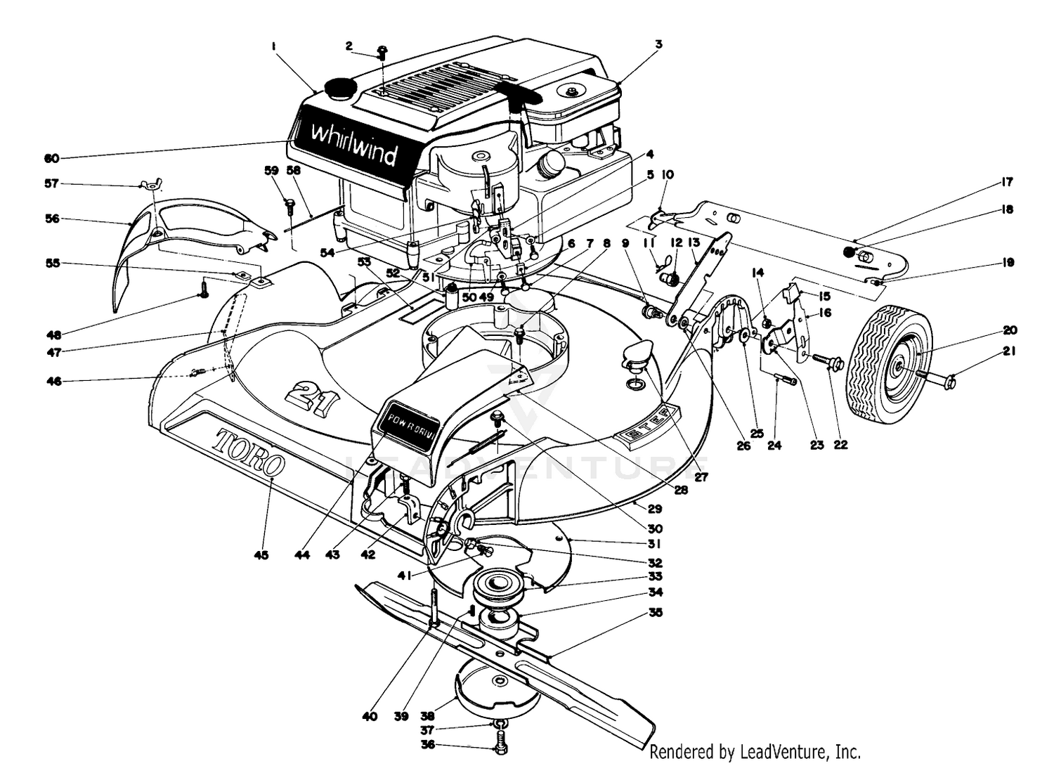 Housing And Engine Assembly Model 16273