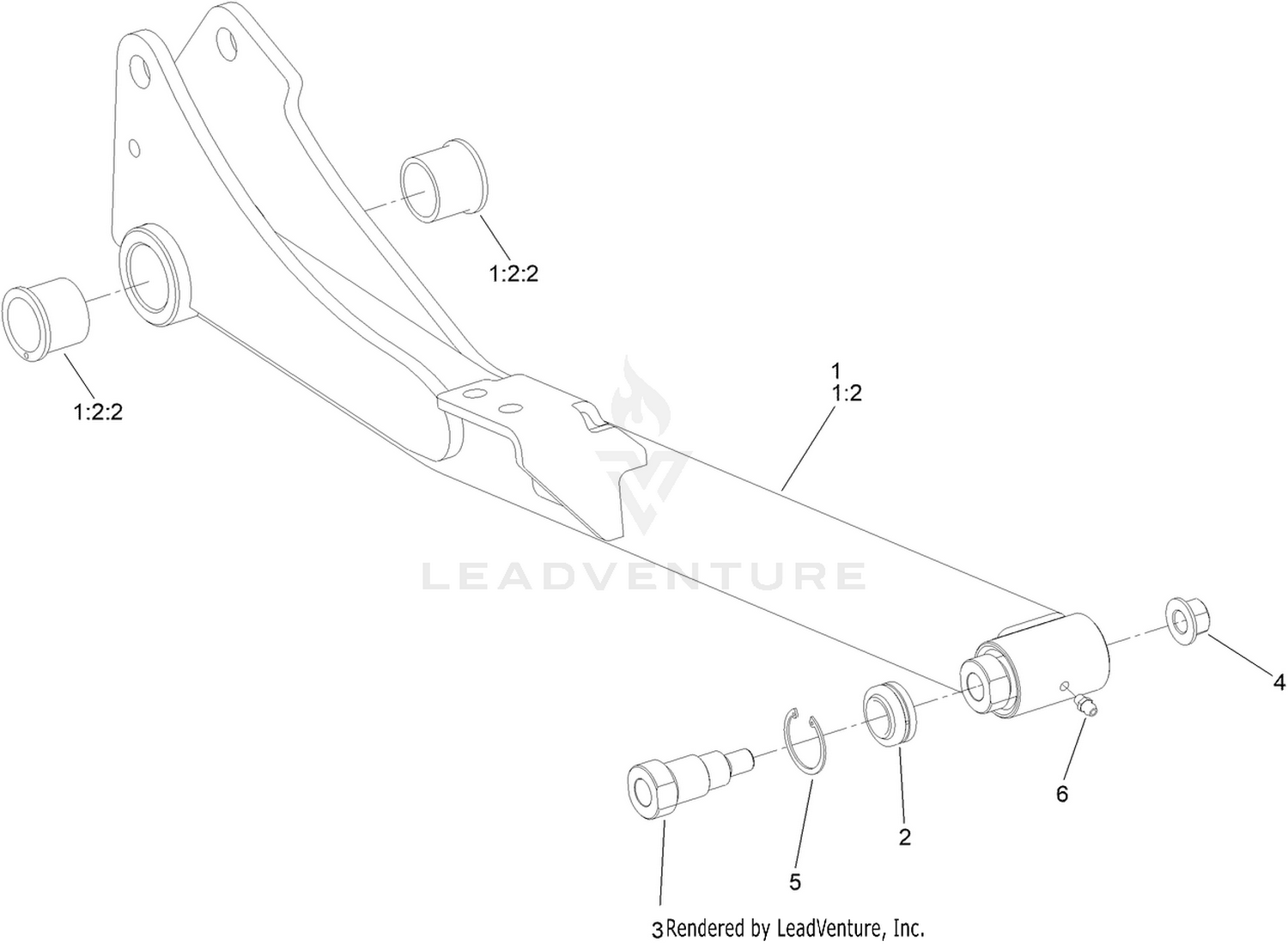 RH Lift Arm Assembly No. 144-3942