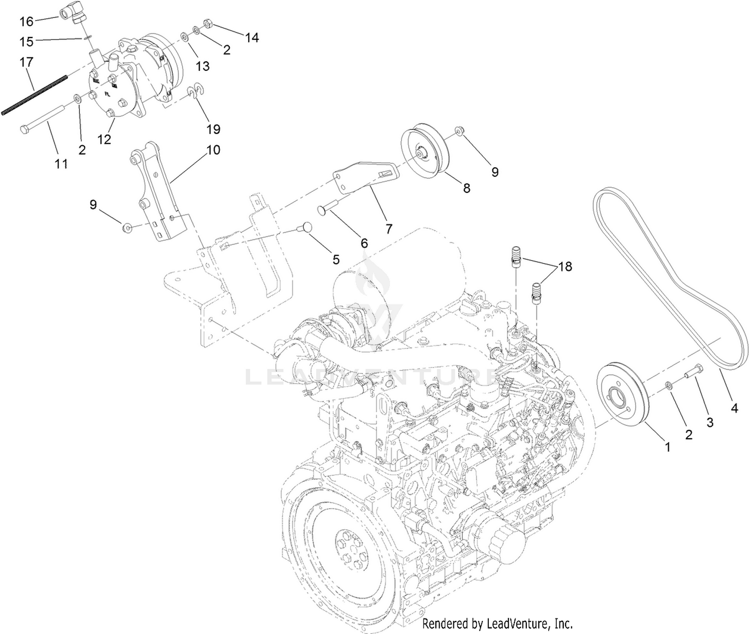 Air Conditioner Compressor Assembly