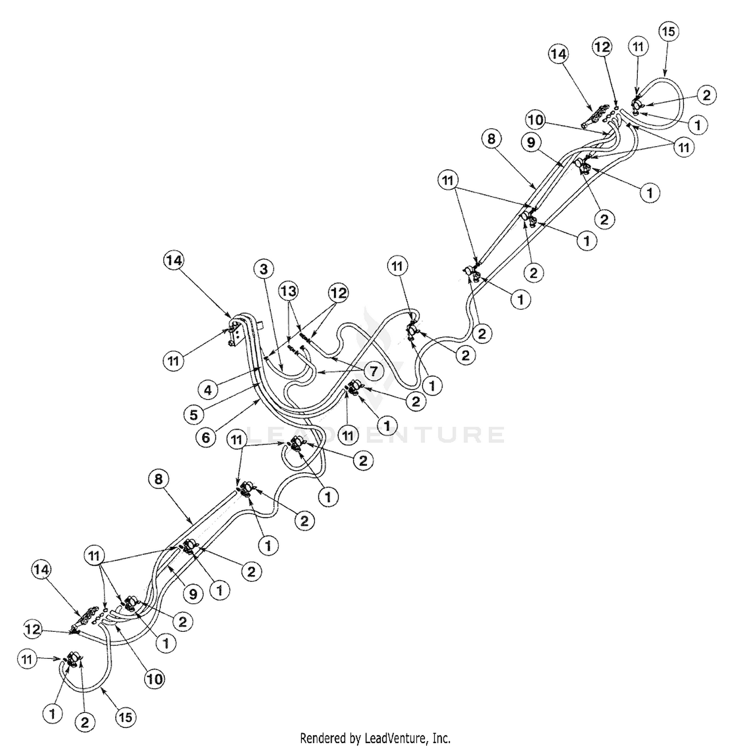 PLUMBING GROUP-1/2" Serial # 90161 and up