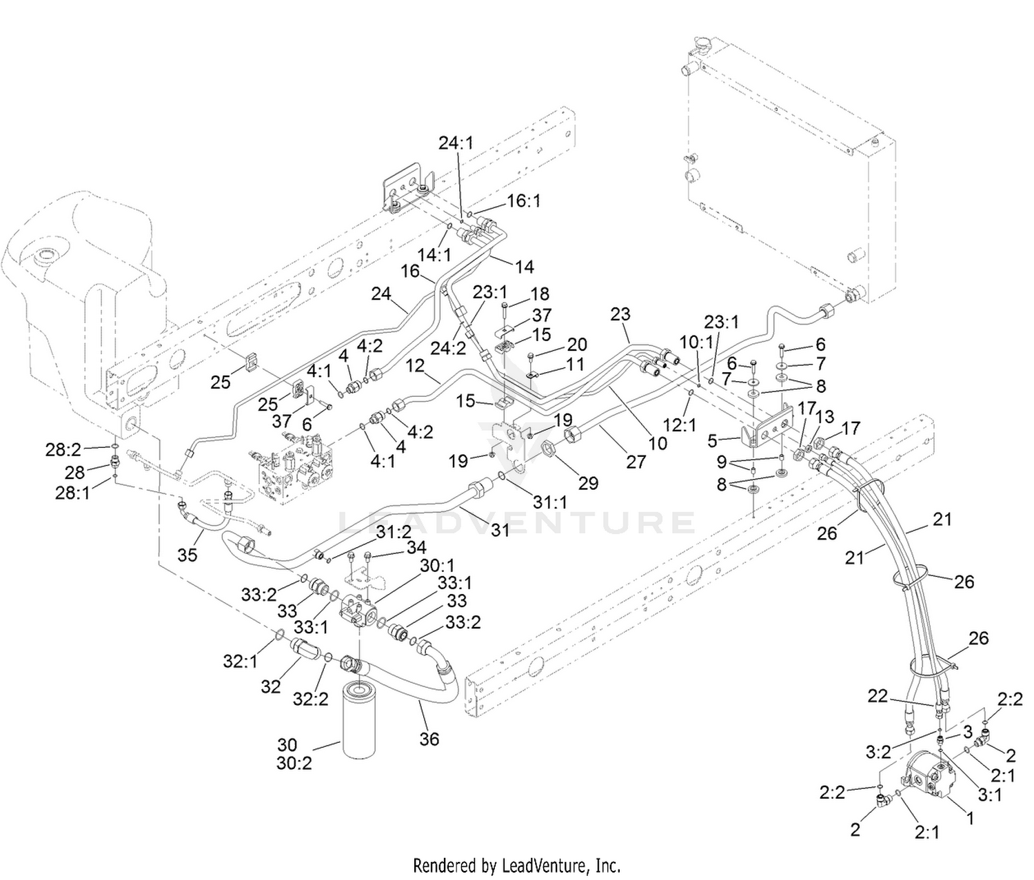 No. 2 and 3 Reel Drive Hydraulic Assembly
