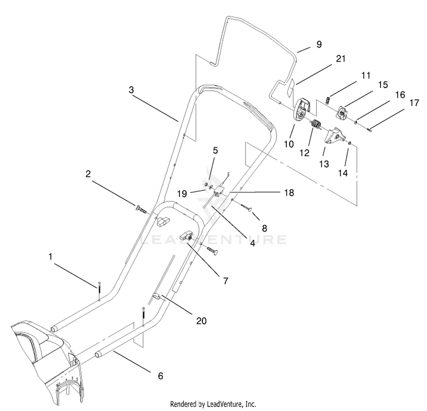 Handle And Controls Assembly