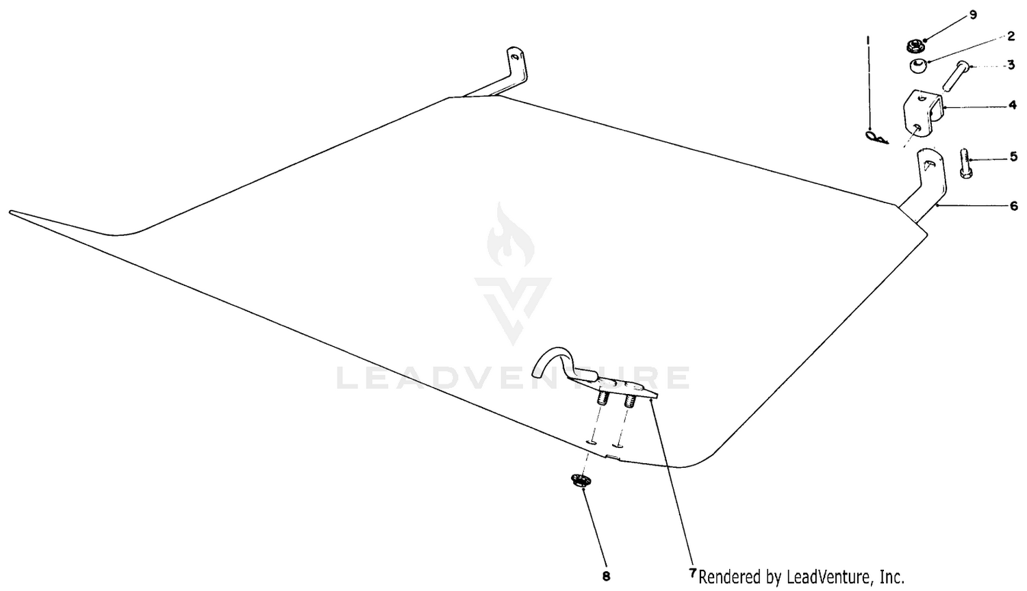 Traction Unit Belly Shield Assembly (for Use With Cutting Unit Model No. 30710 Only)