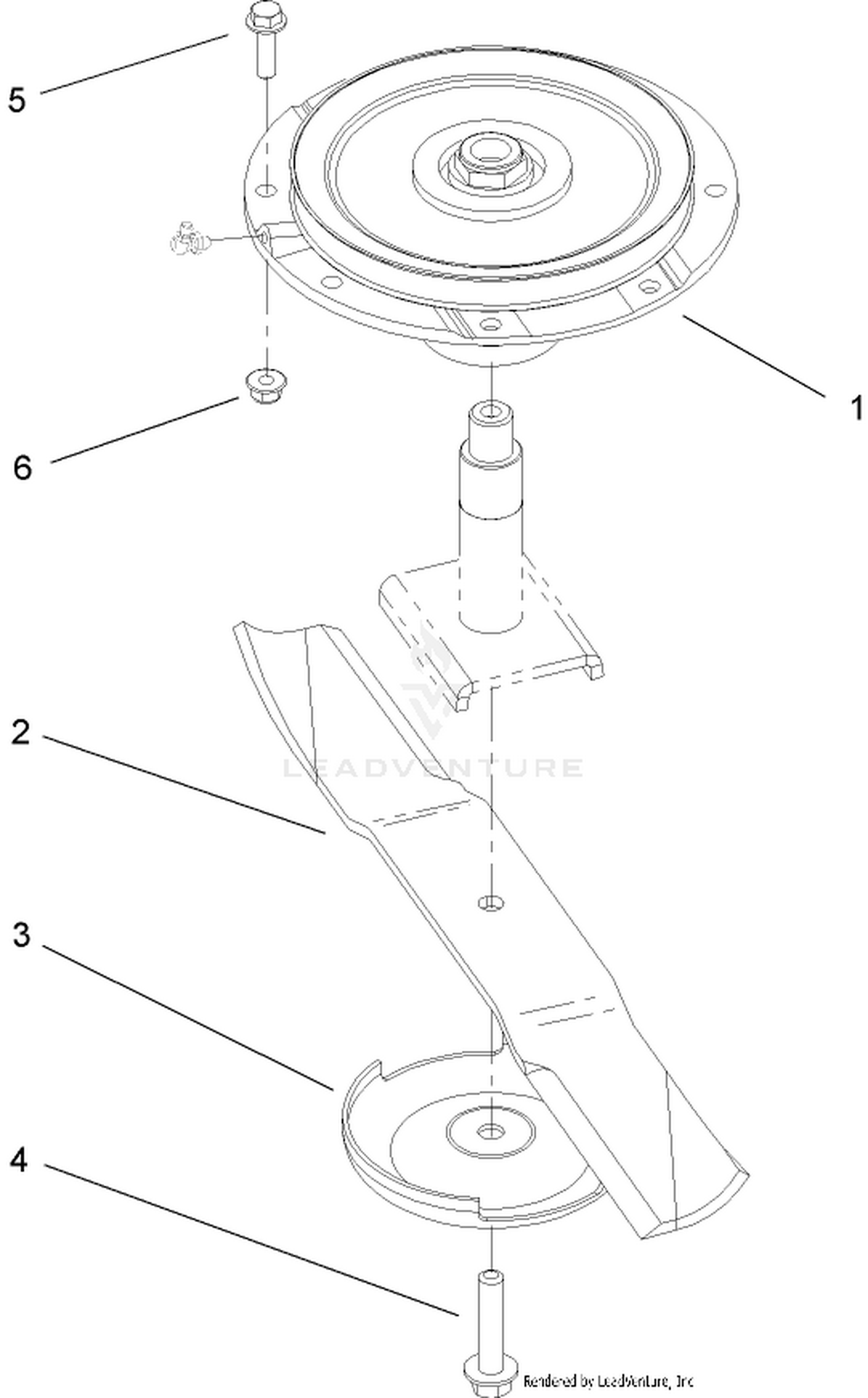 Spindle and Blade Assembly