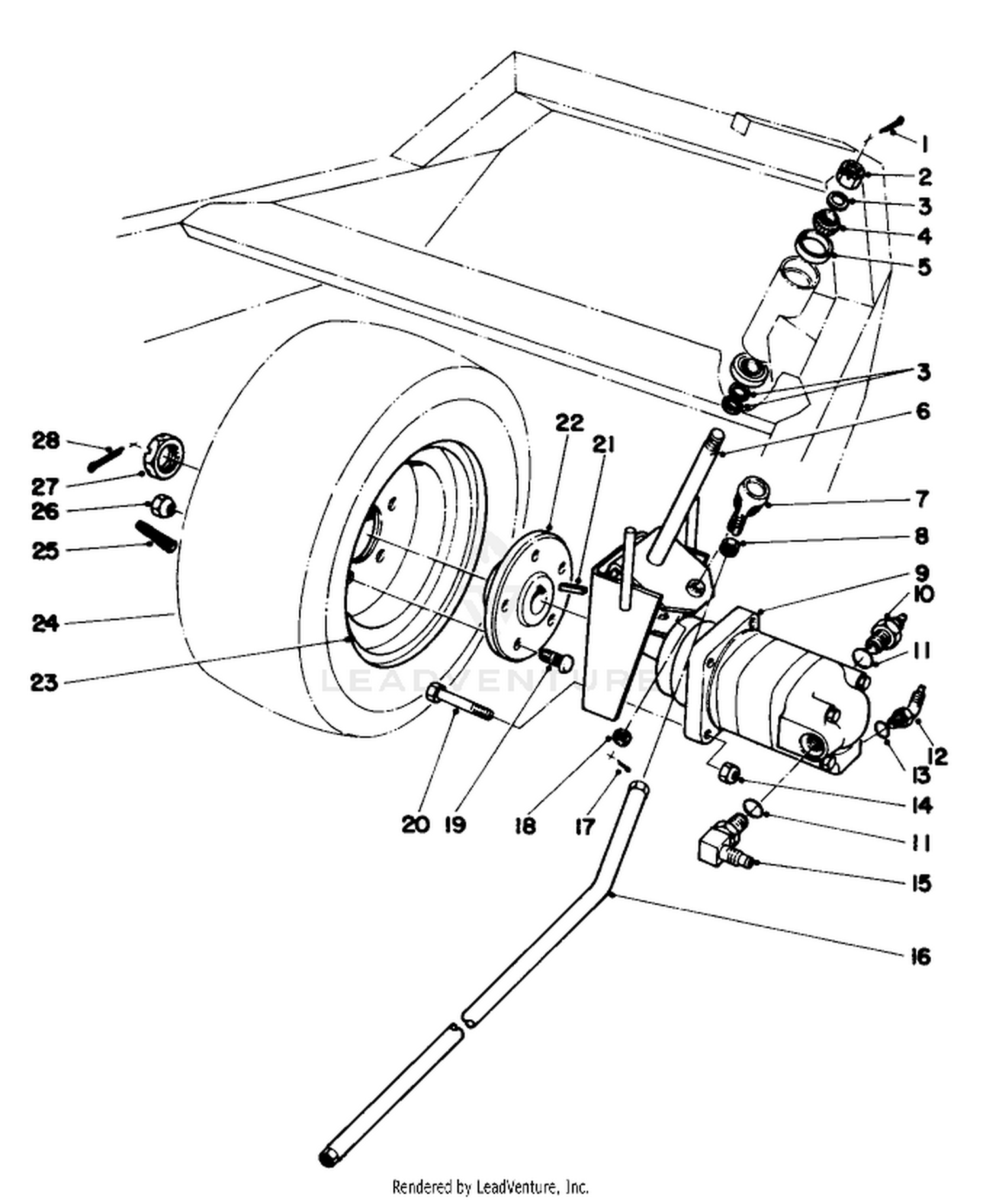 Rear Wheel And Motor Assembly