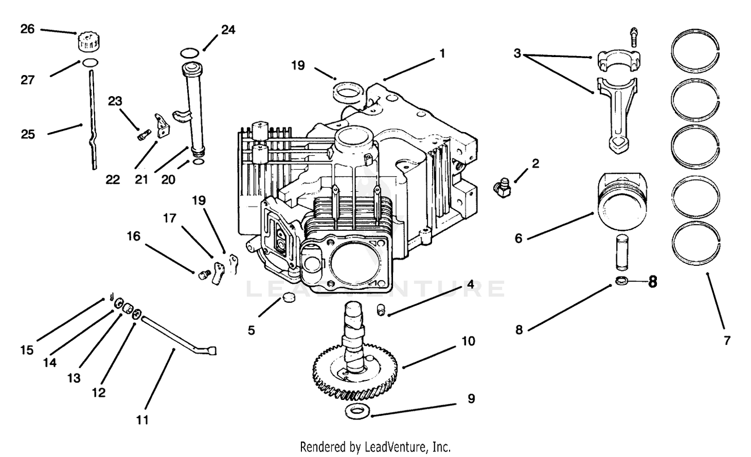 Crankcase Kohler Engine Cv18s - Ps 61521