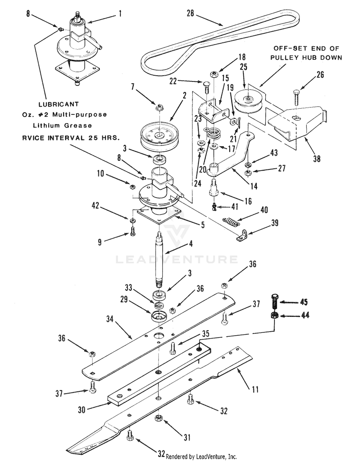 SECTION 12-SPmNDLE, PULLEYS, AND DRIVE BELT