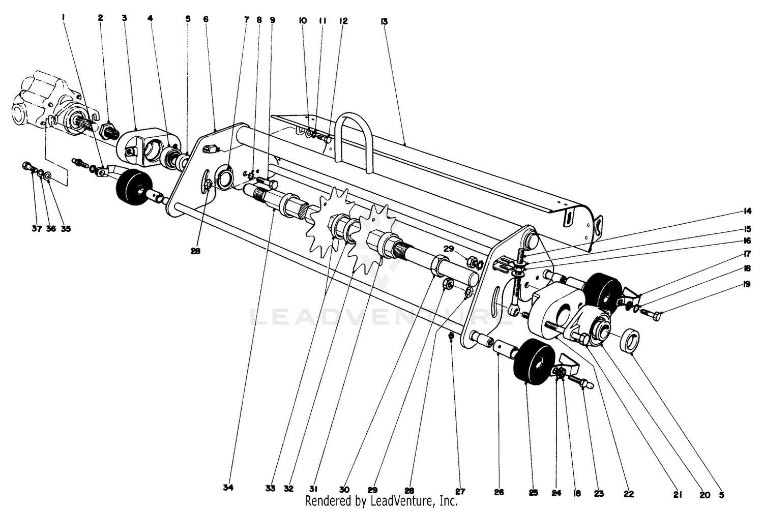 Thatching Reel Attachment Model No. 04416 (optional)