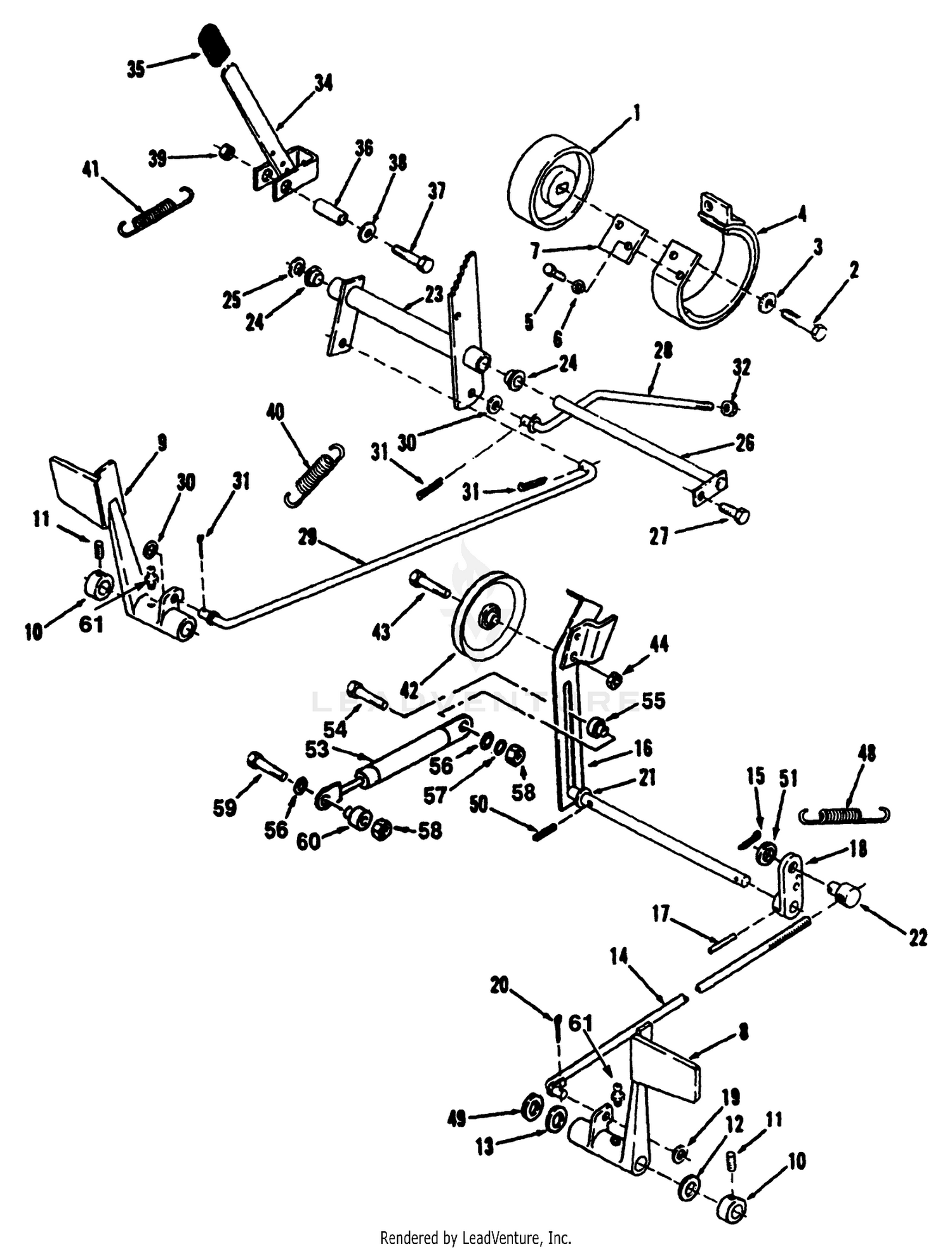 Clutch, Brake And Speed Control Linkage