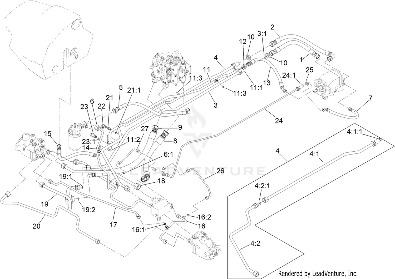 Hydraulic Traction Circuit Assembly 2