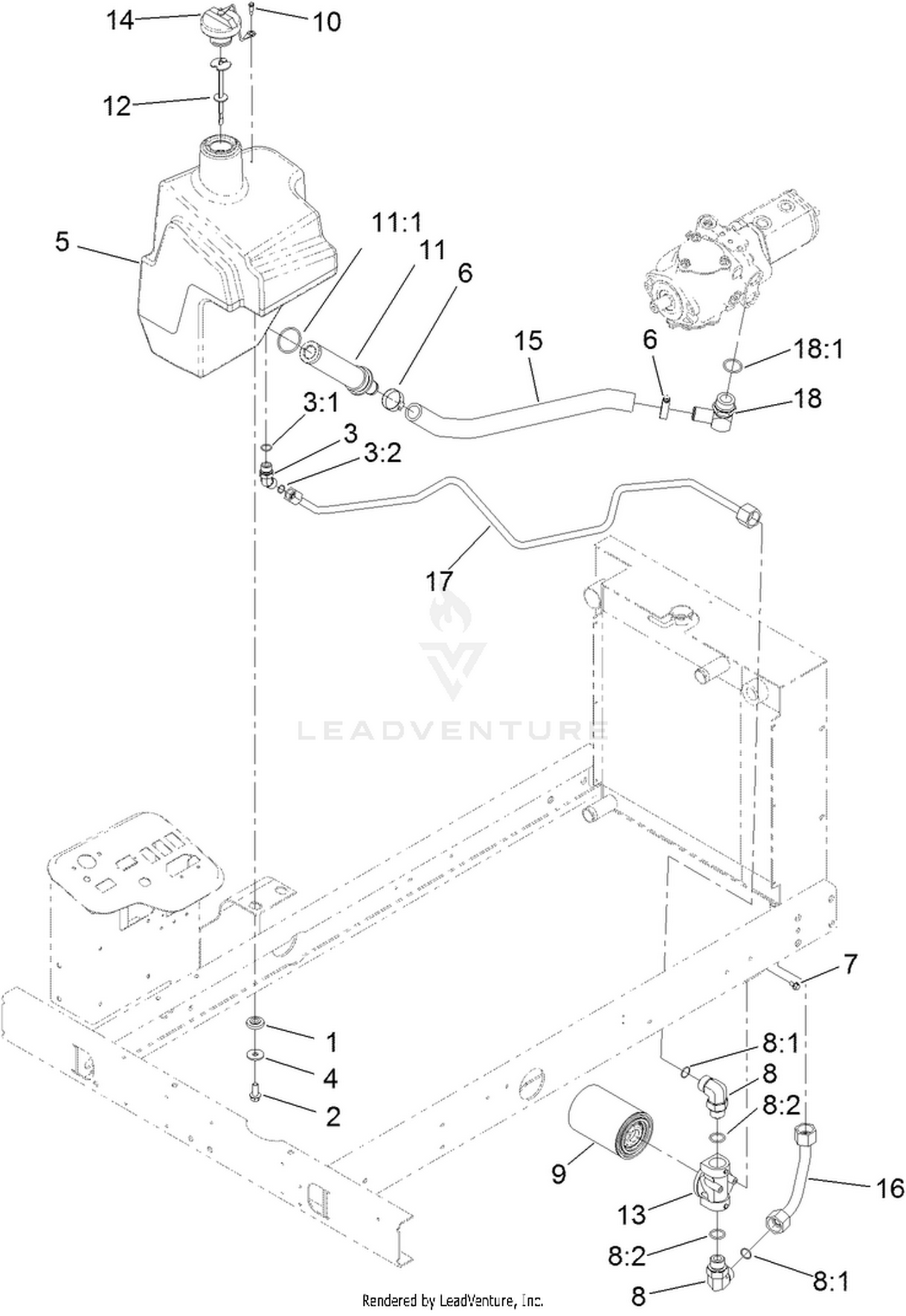 Hydraulic Tank and Filter Assembly