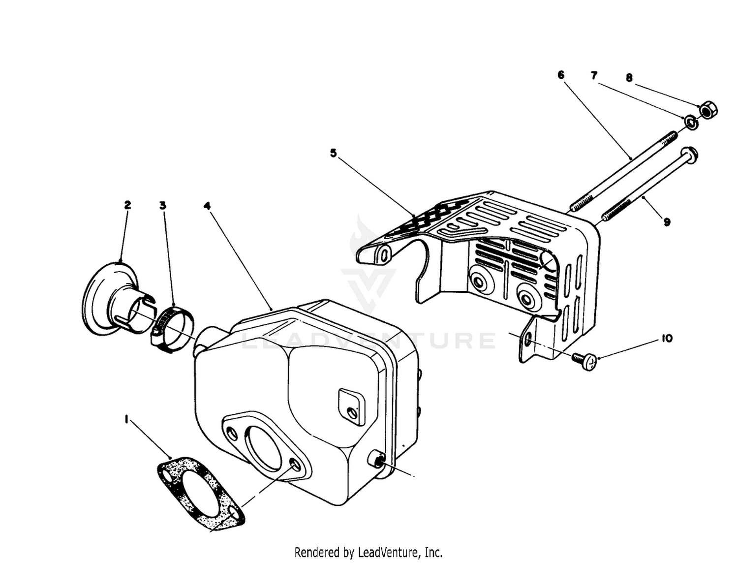 Muffler Assembly (model No. 47ph-7)
