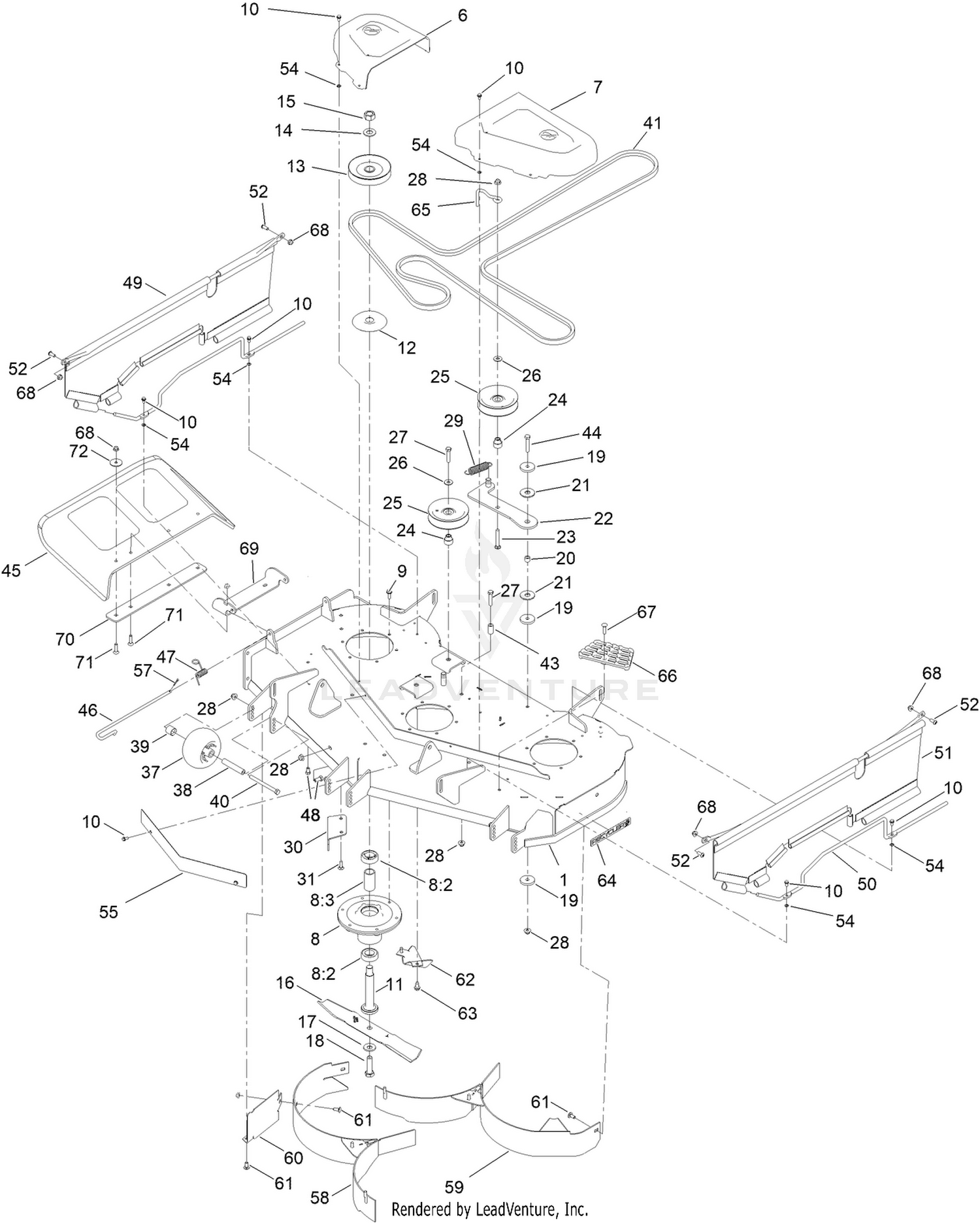 48in Deck Assembly