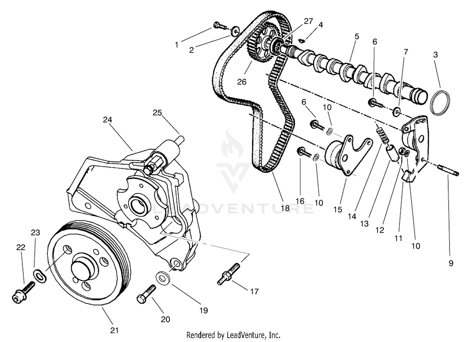 Camshaft  Fan Support Asm