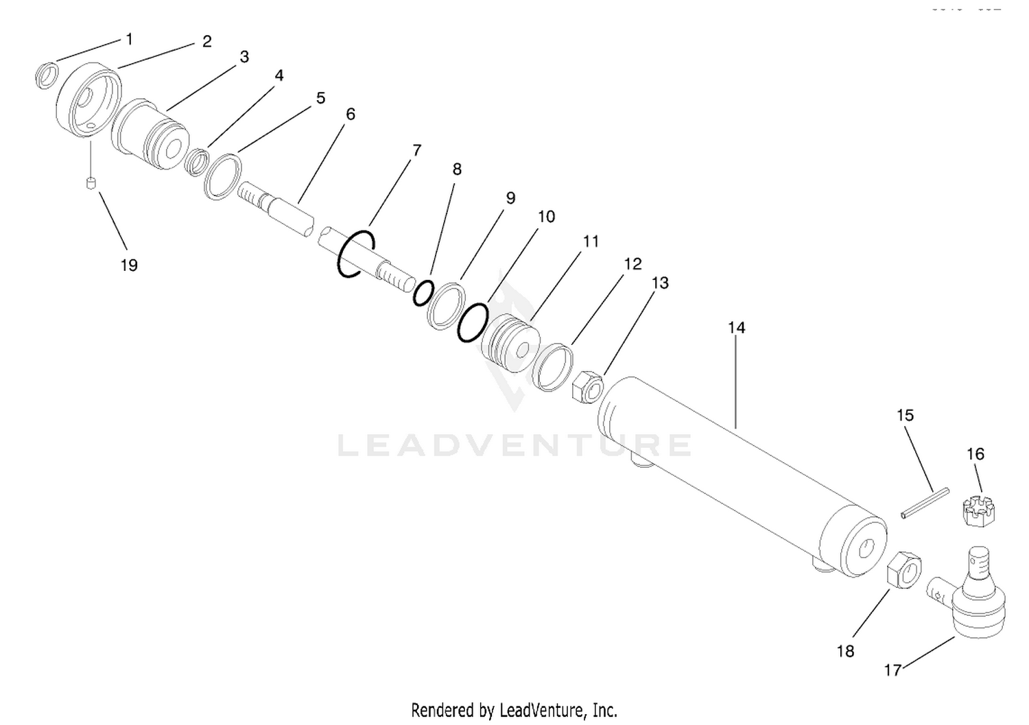 Steering Cylinder Assembly No. 93-5502