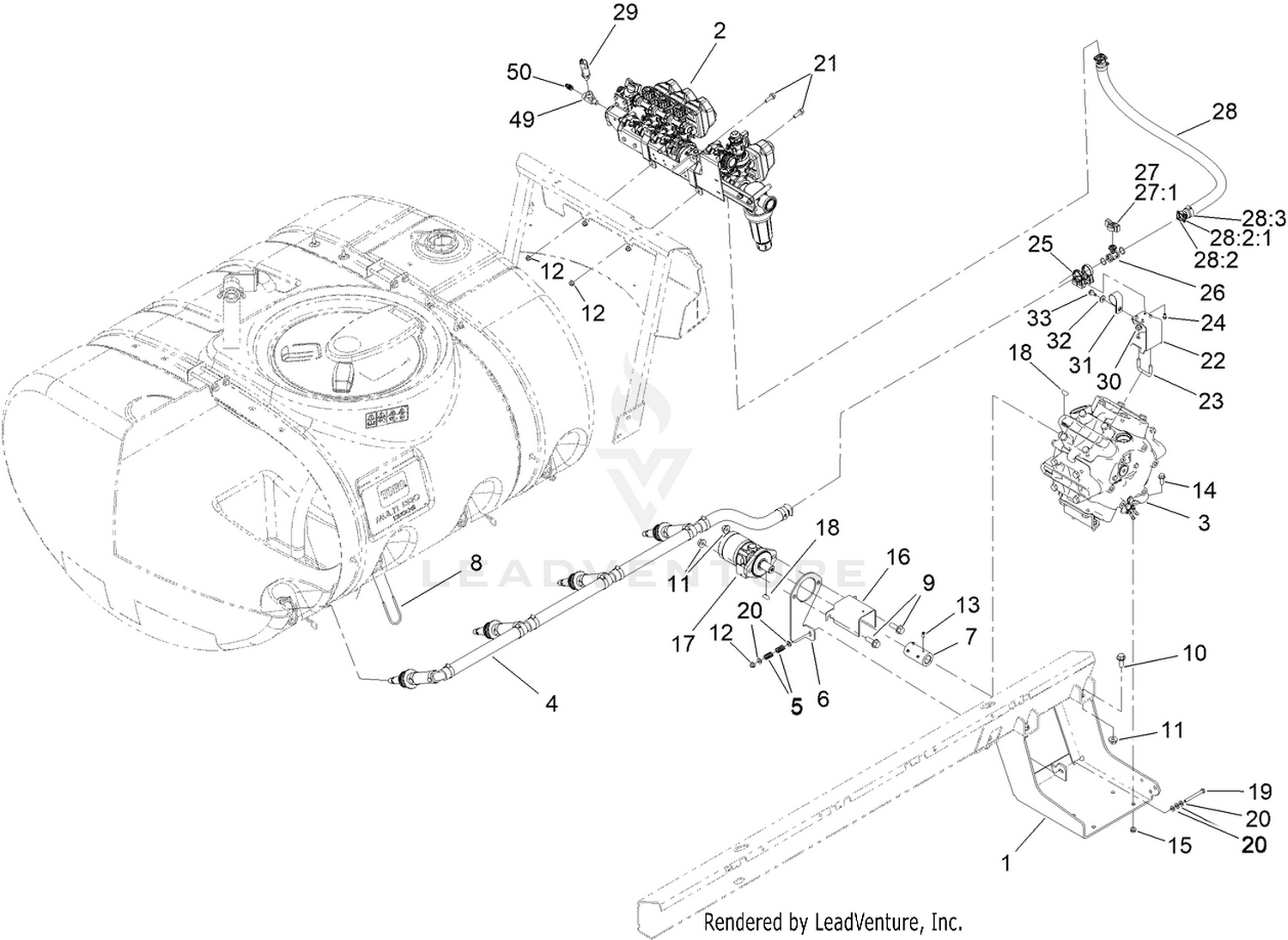 Spray Pump and Valve Assembly