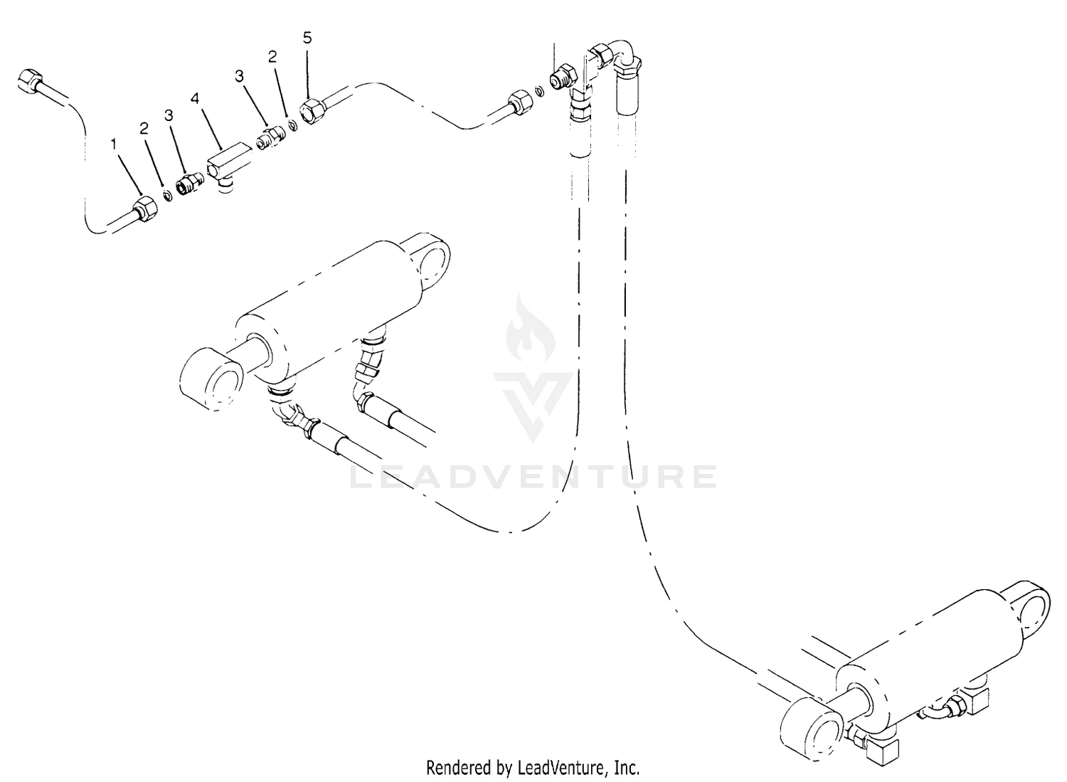 Lift Cylinder Plumbing Assembly