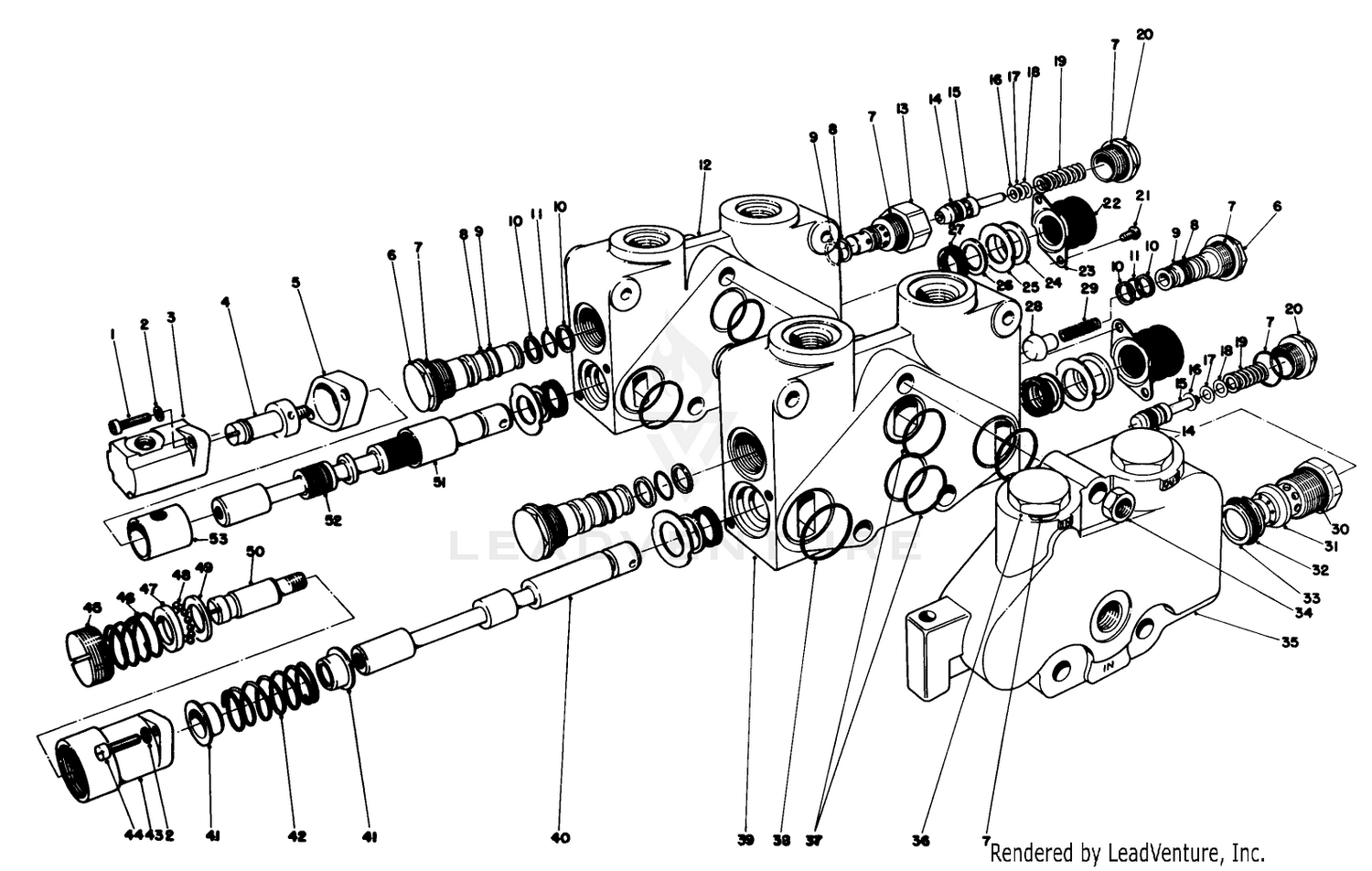 Control Valve Assembly No. 49-5540 Section 1 And 2