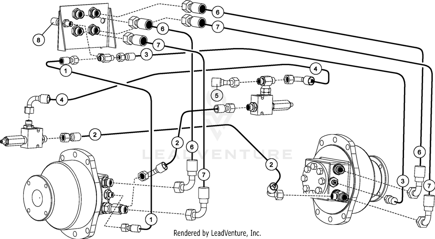 Hydraulic Hoses - Rear Transmission
