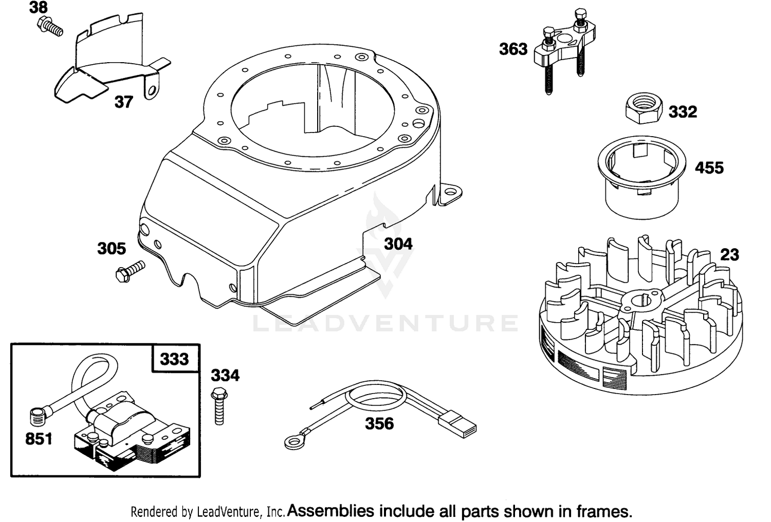 Engine Briggs  Stratton Model 127702-0115-01 7