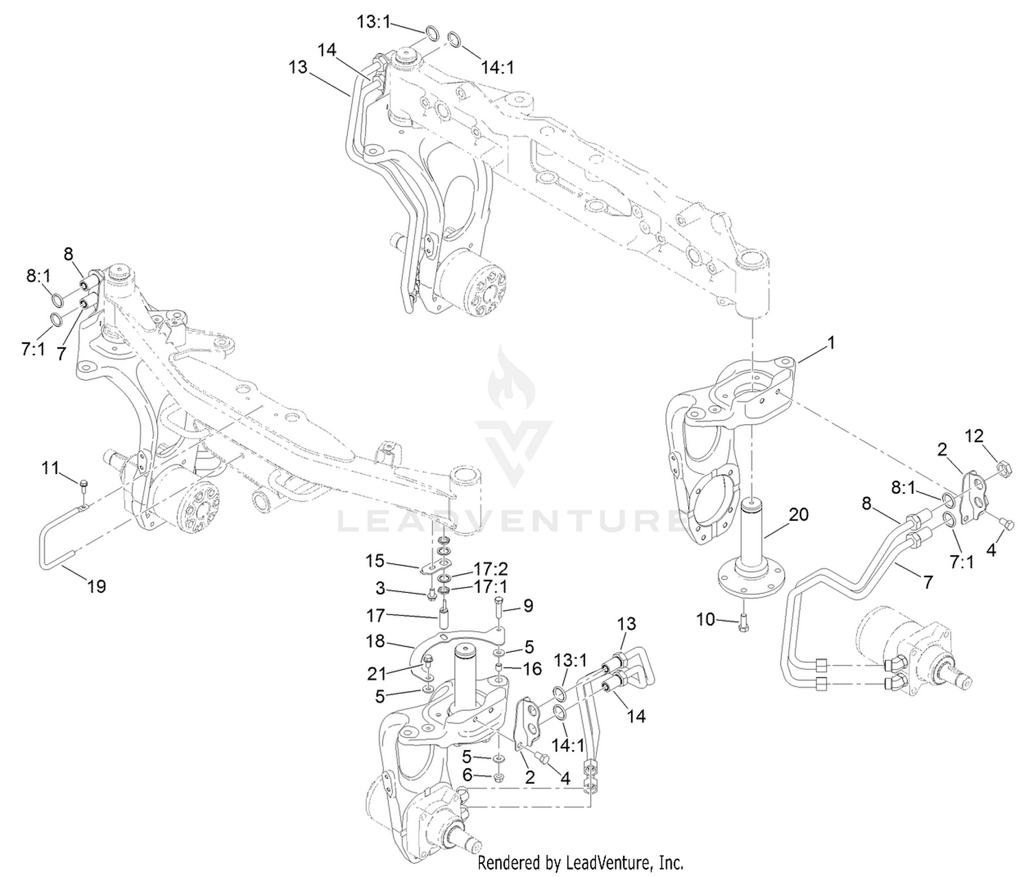 4 Wheel Drive Steering Assembly