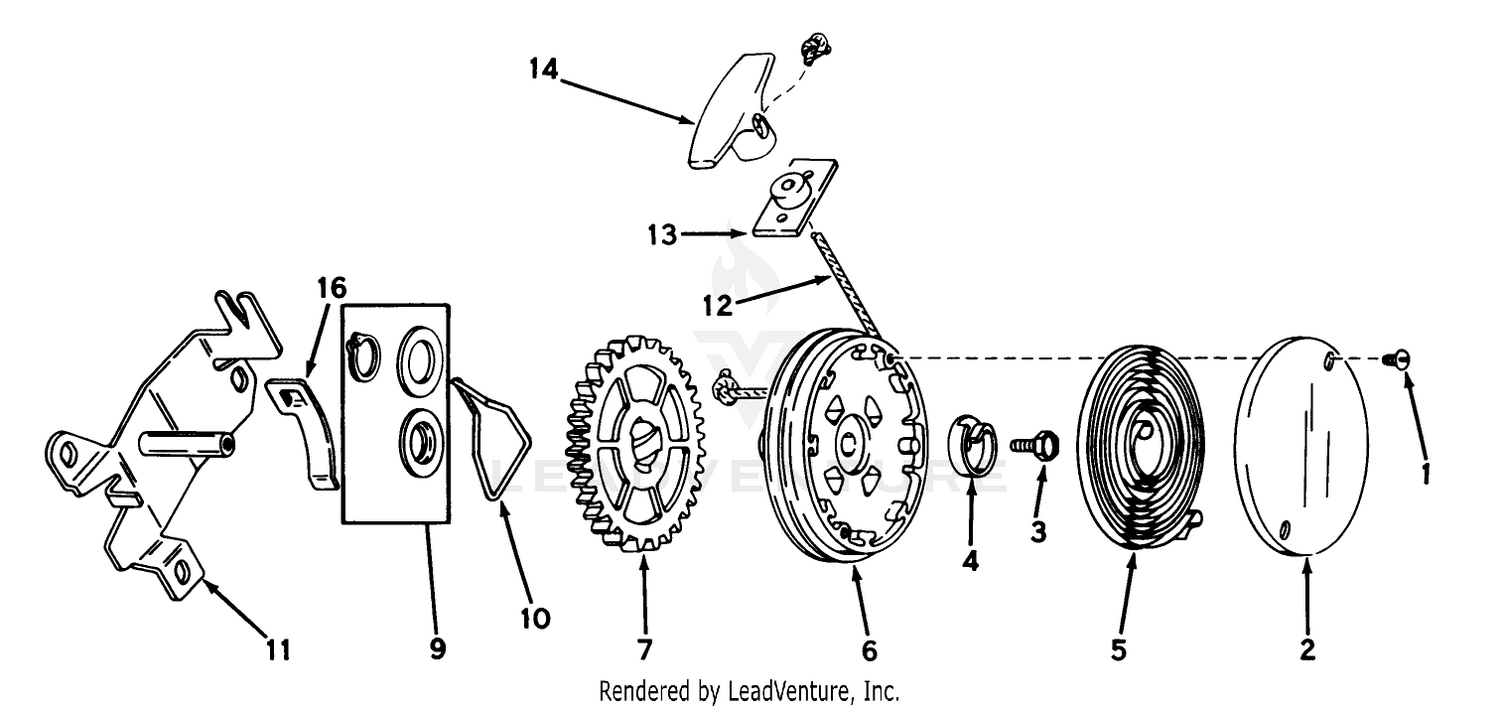 Rewind Starter No. 590450a