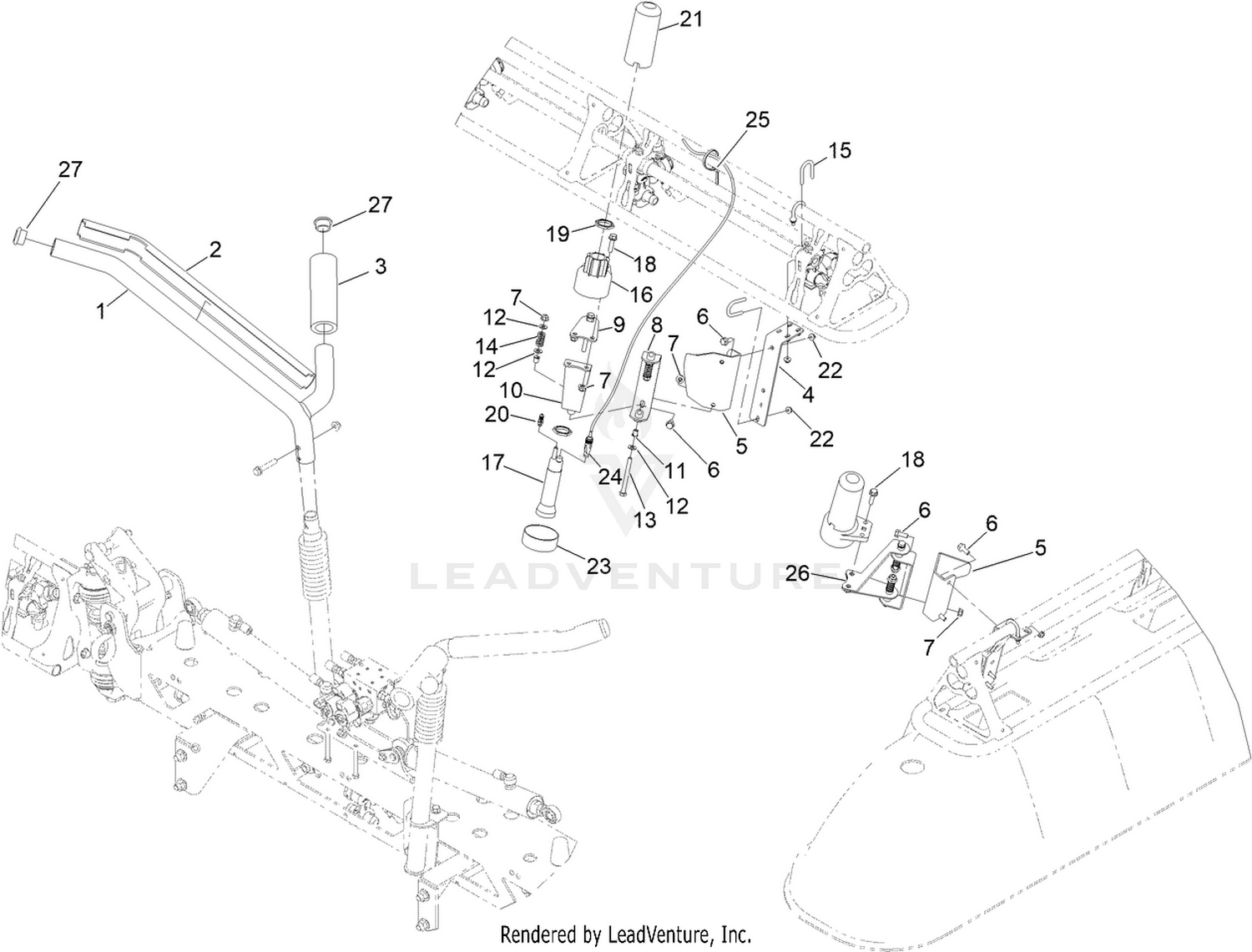Ultra Sonic Boom Leveling Assembly