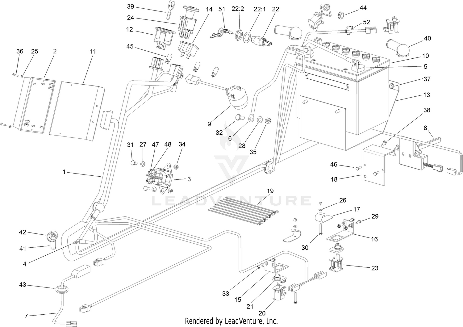 Battery and Electrical Assembly