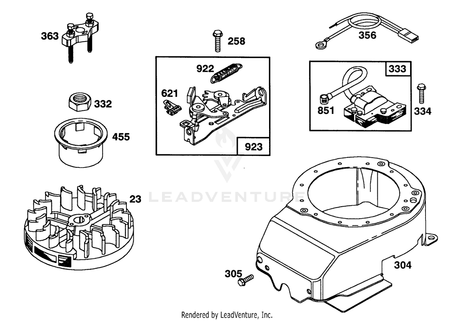 Engine Briggs  Stratton Model 124702-3115-01 6