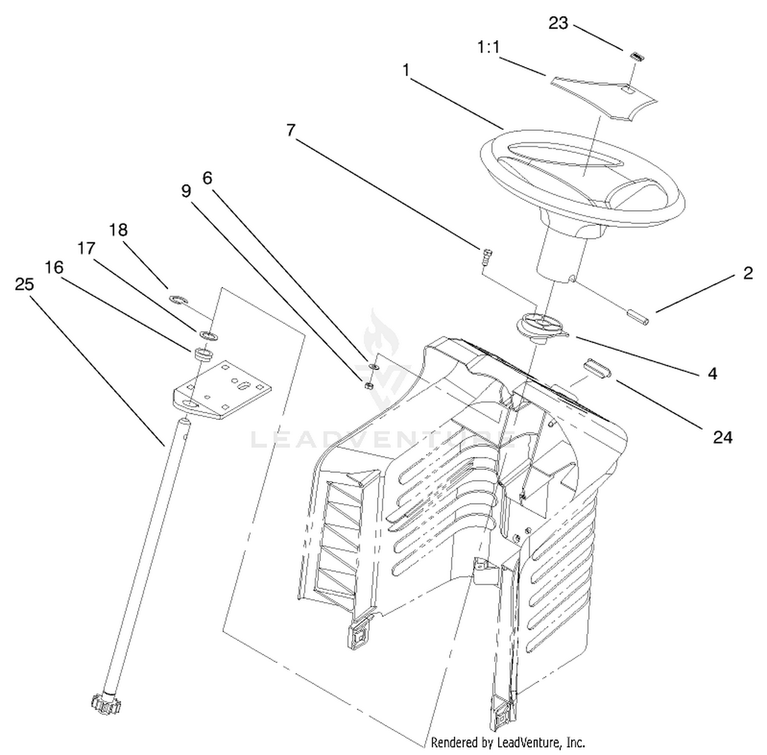 Fixed Steering Assembly