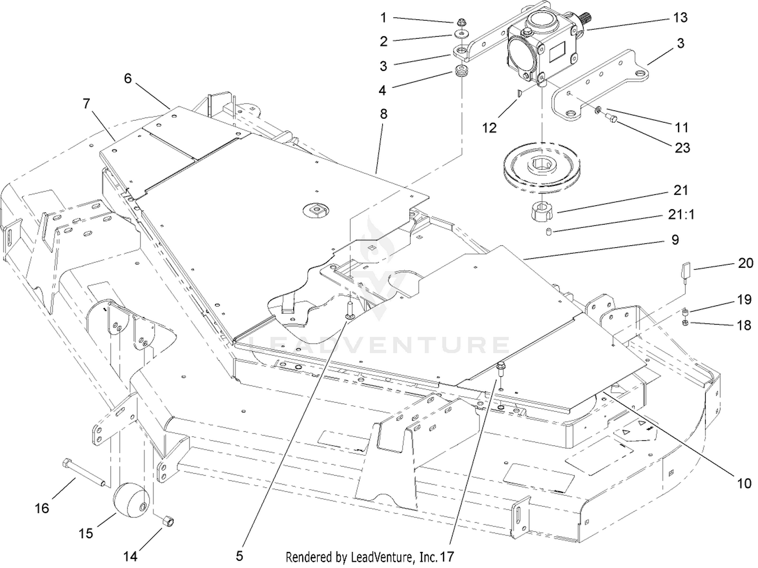 Cover and Gearbox Assembly