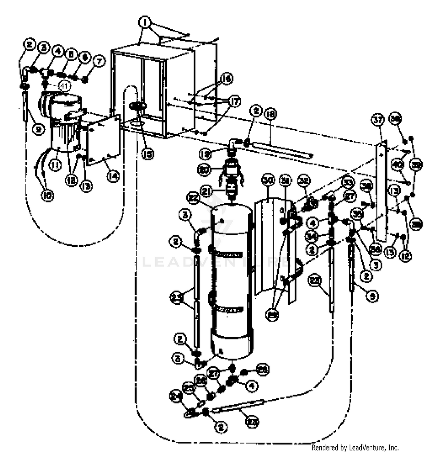 FOAMER TANK  COMPRESSOR (Model No. 41417)