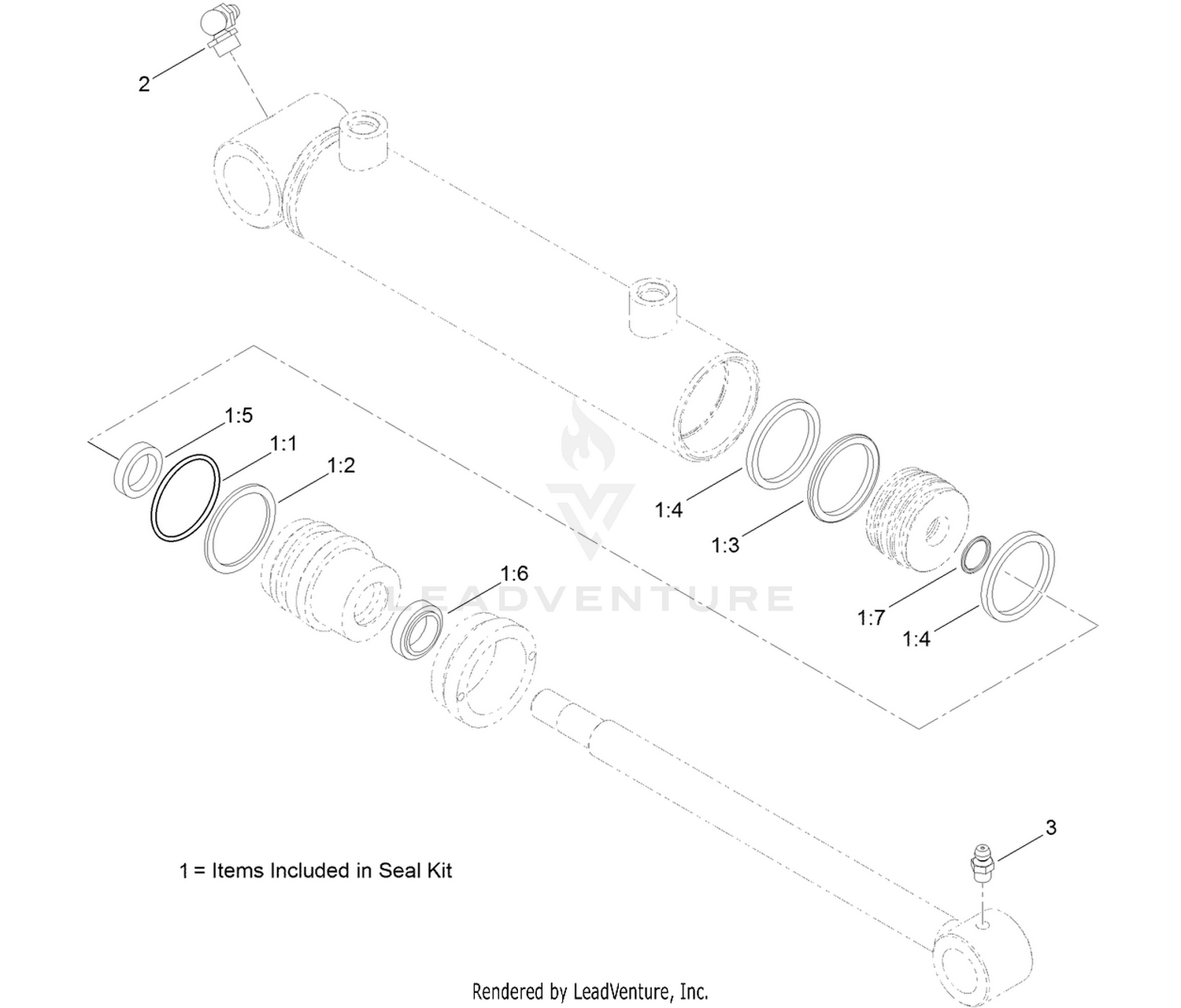 Hydraulic Cylinder Assembly No. 127-8539