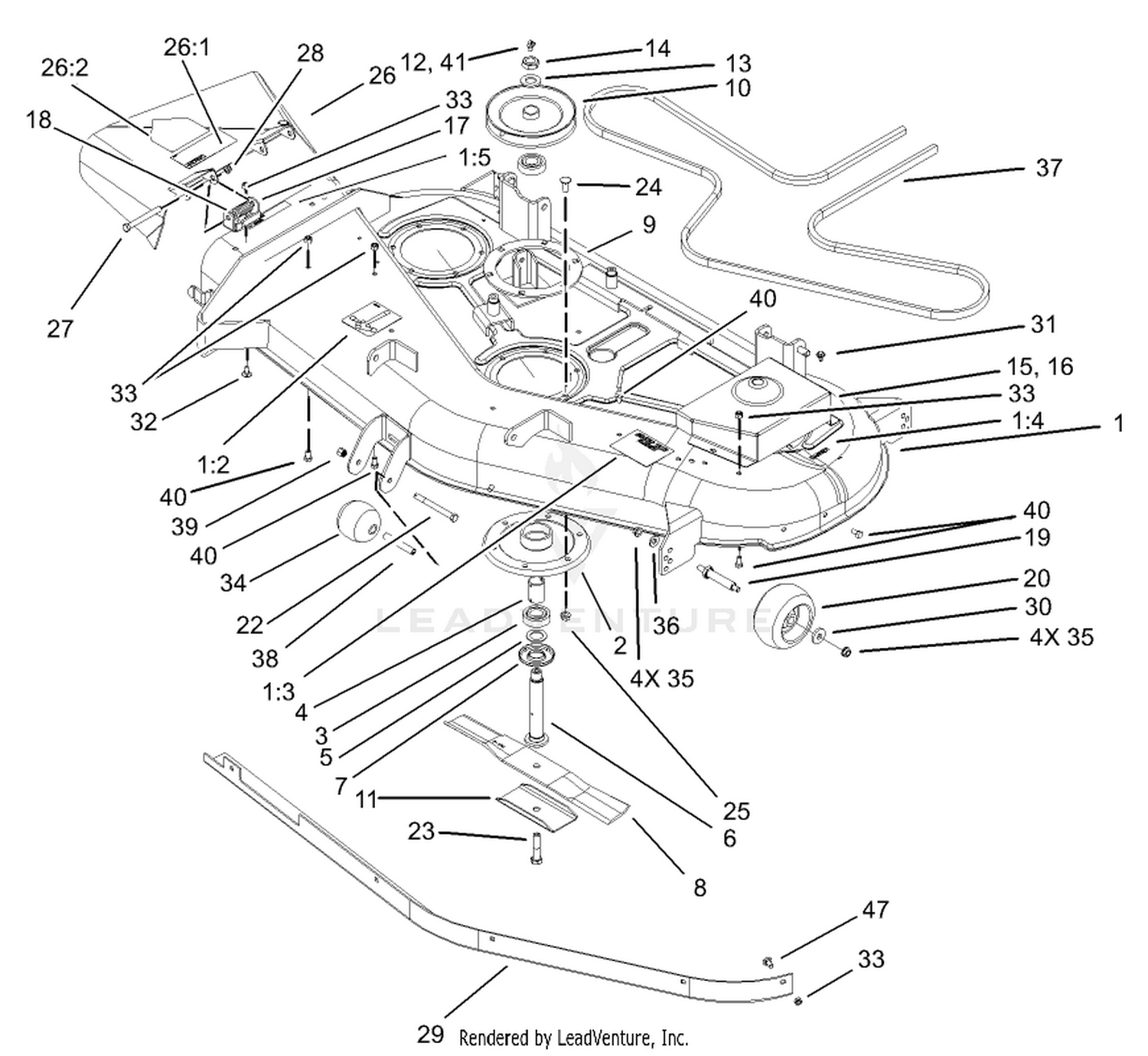 52in Deck Assembly