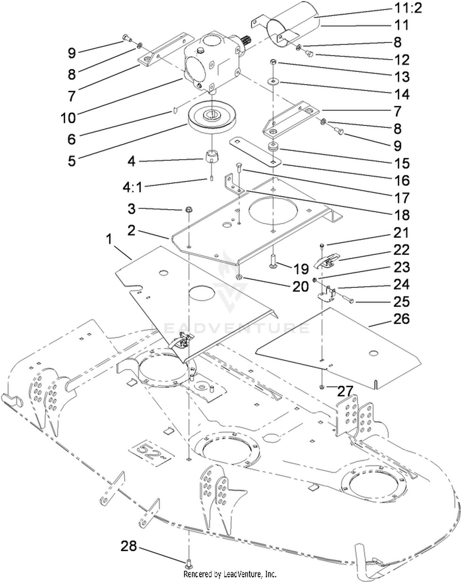 Cover and Gearbox Assembly