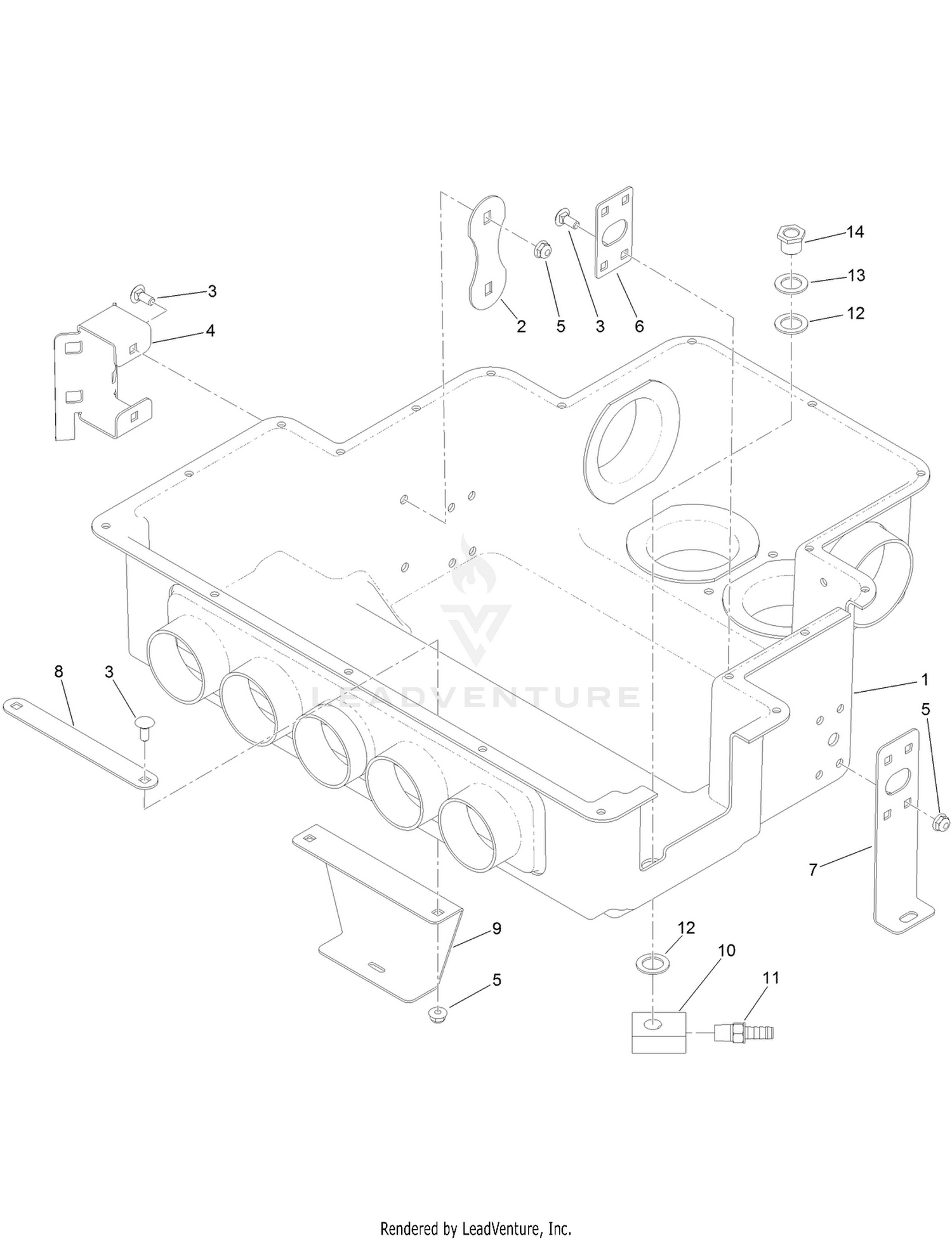 Heat / Air Conditioner Housing Assembly  For Cab Model Only