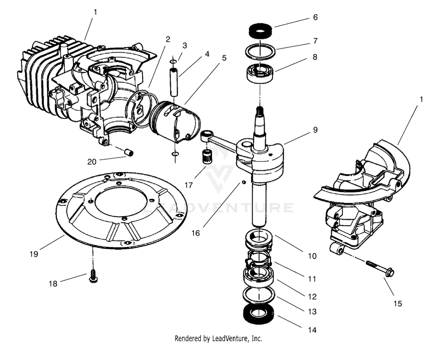 Crankshaft Assembly (model No. 47pt7-3)