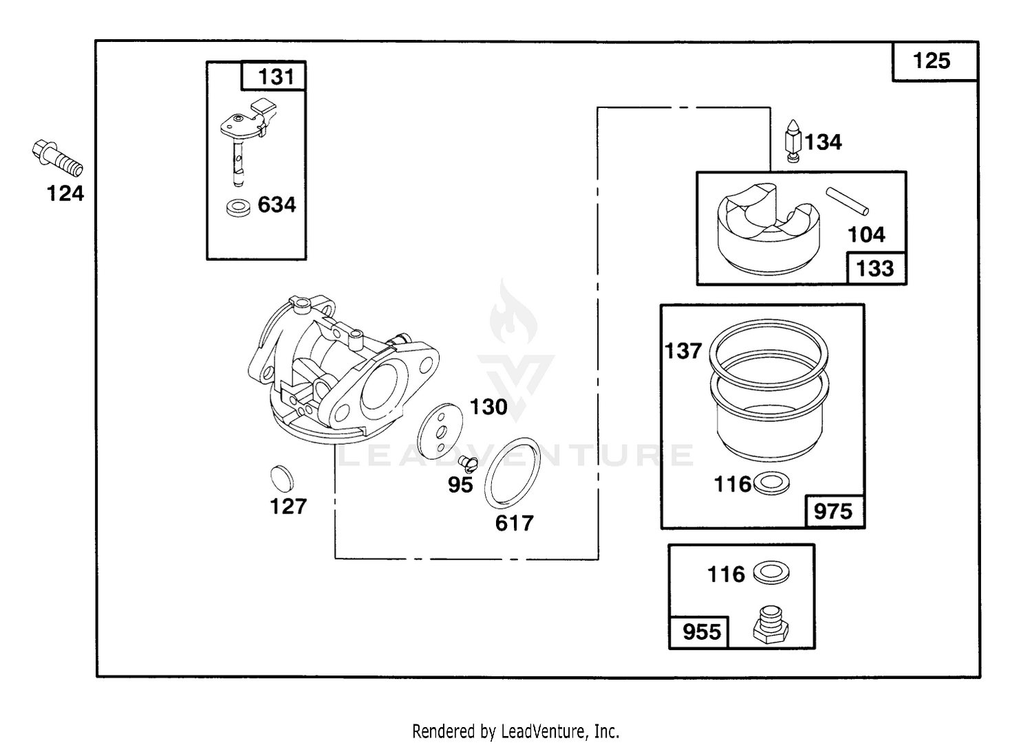 Engine Briggs  Stratton Model 127802-0640-01 3