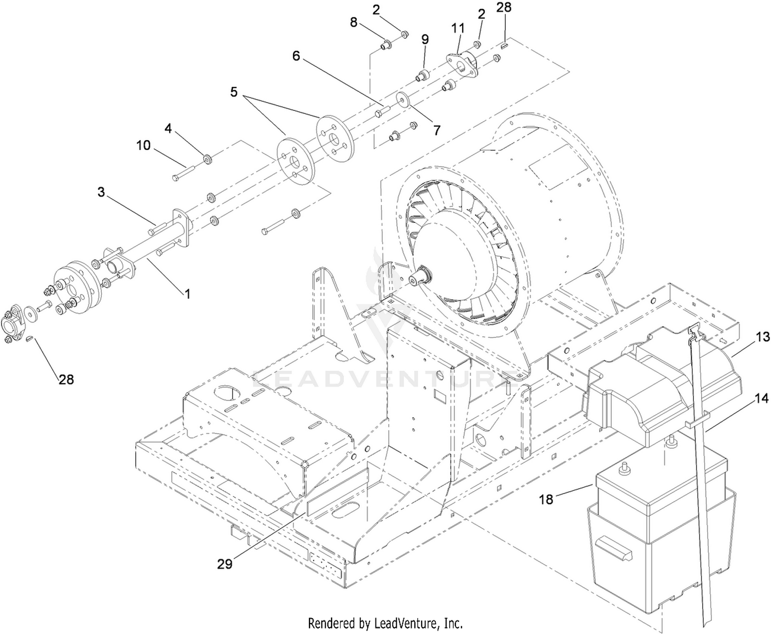 Clutch and Battery Assembly
