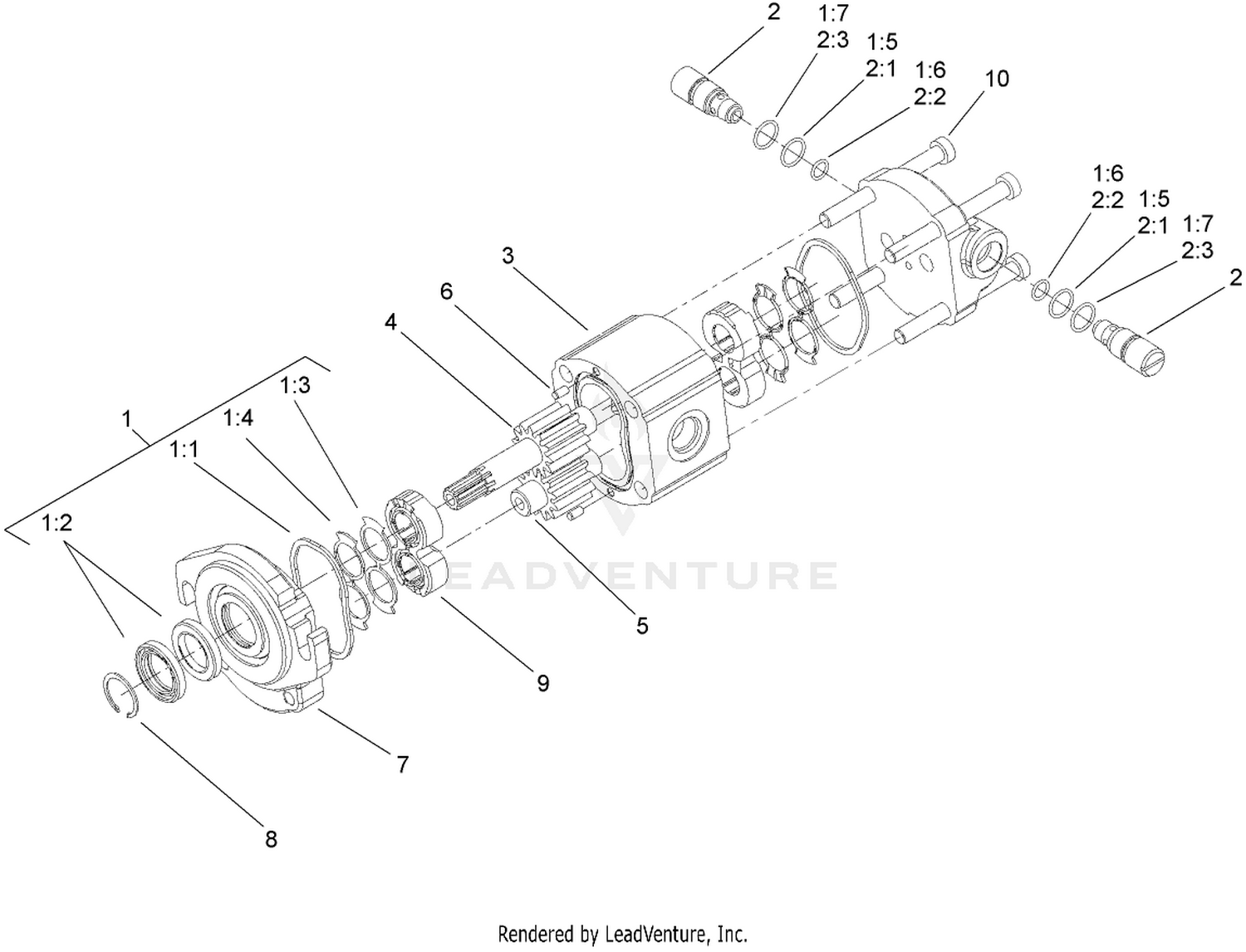 Hydraulic Motor Assembly No. 110-1717