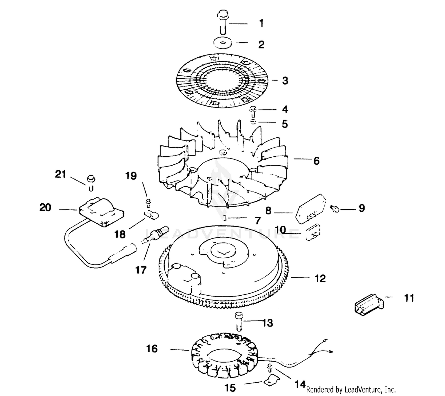 Engine Kohler Model No. Cv14 T-1412 3