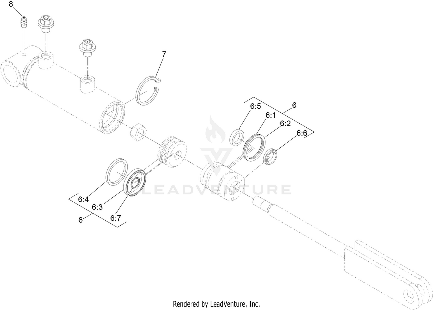 Hydraulic Cylinder Assembly No. 147-6096
